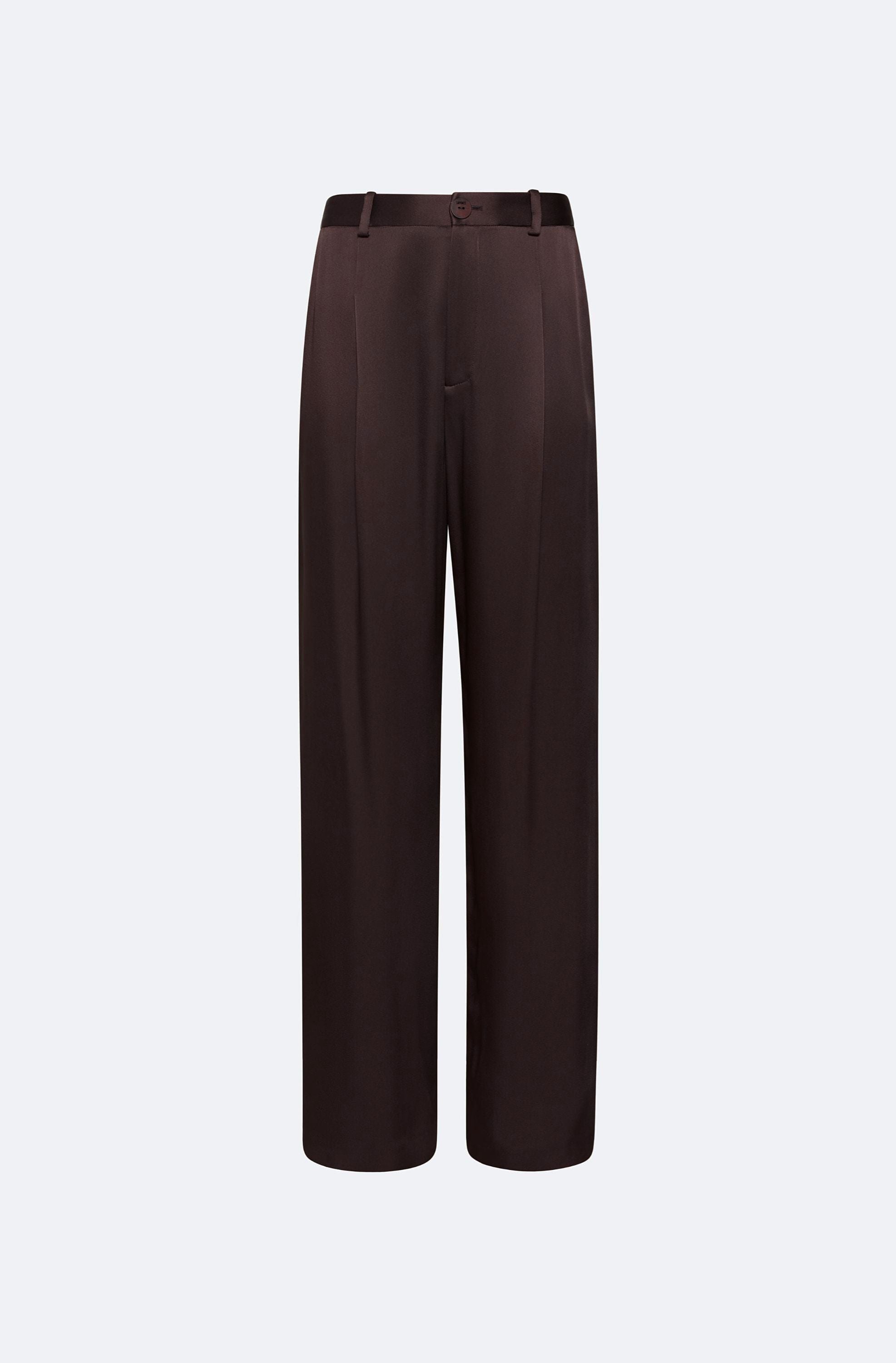 Satin Relaxed Pleated Pant - LAPOINTE