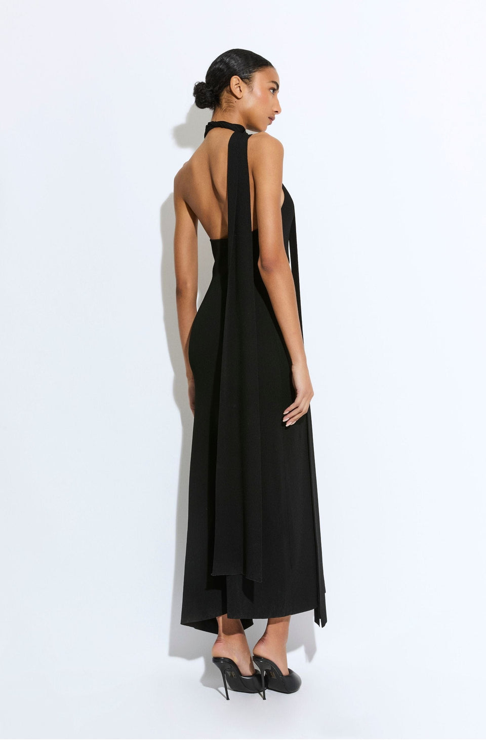 Matte Viscose Halterneck Dress - LAPOINTE