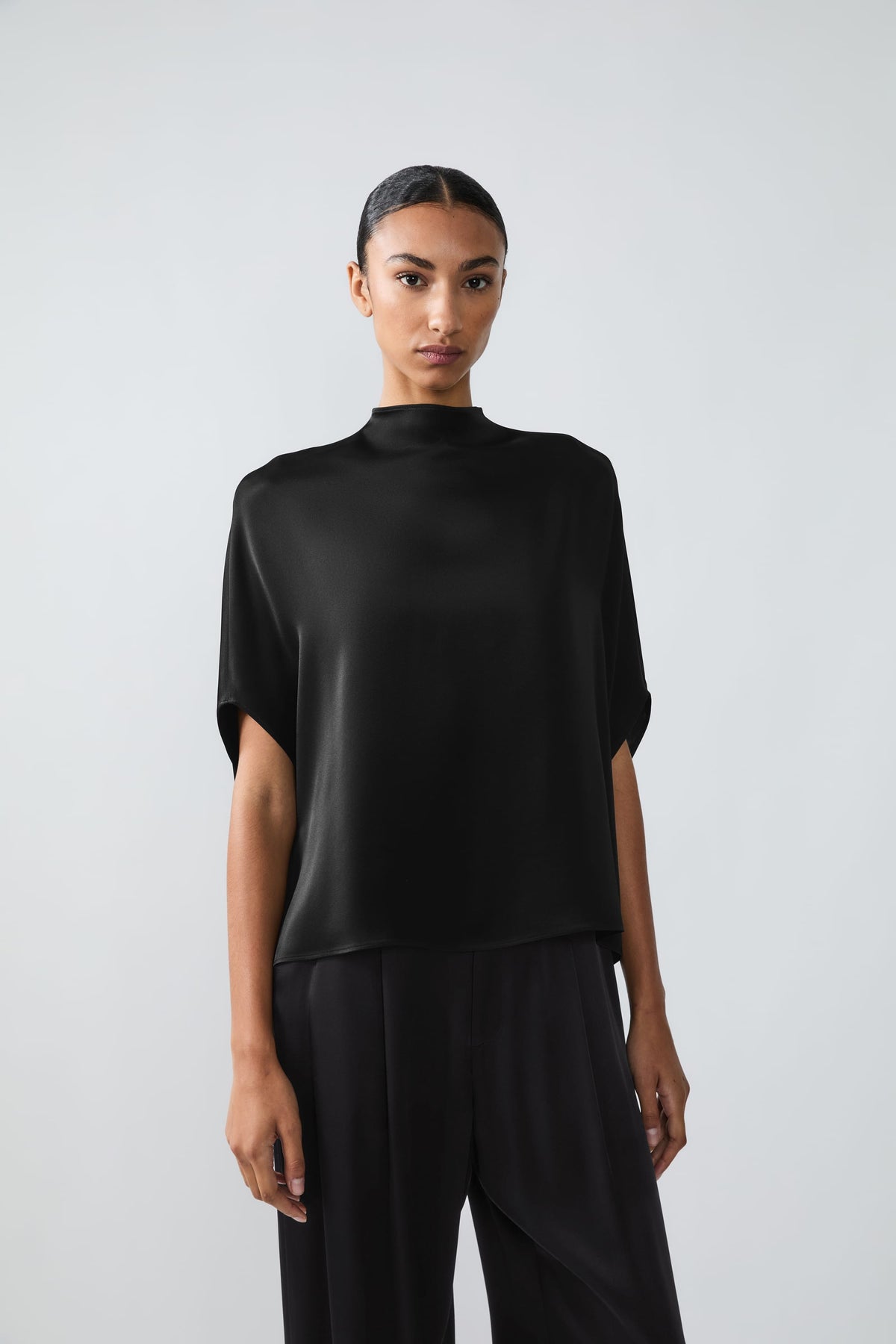 Satin Cape Tee - LAPOINTE