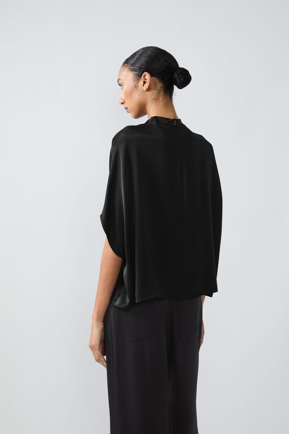 Satin Cape Tee - LAPOINTE