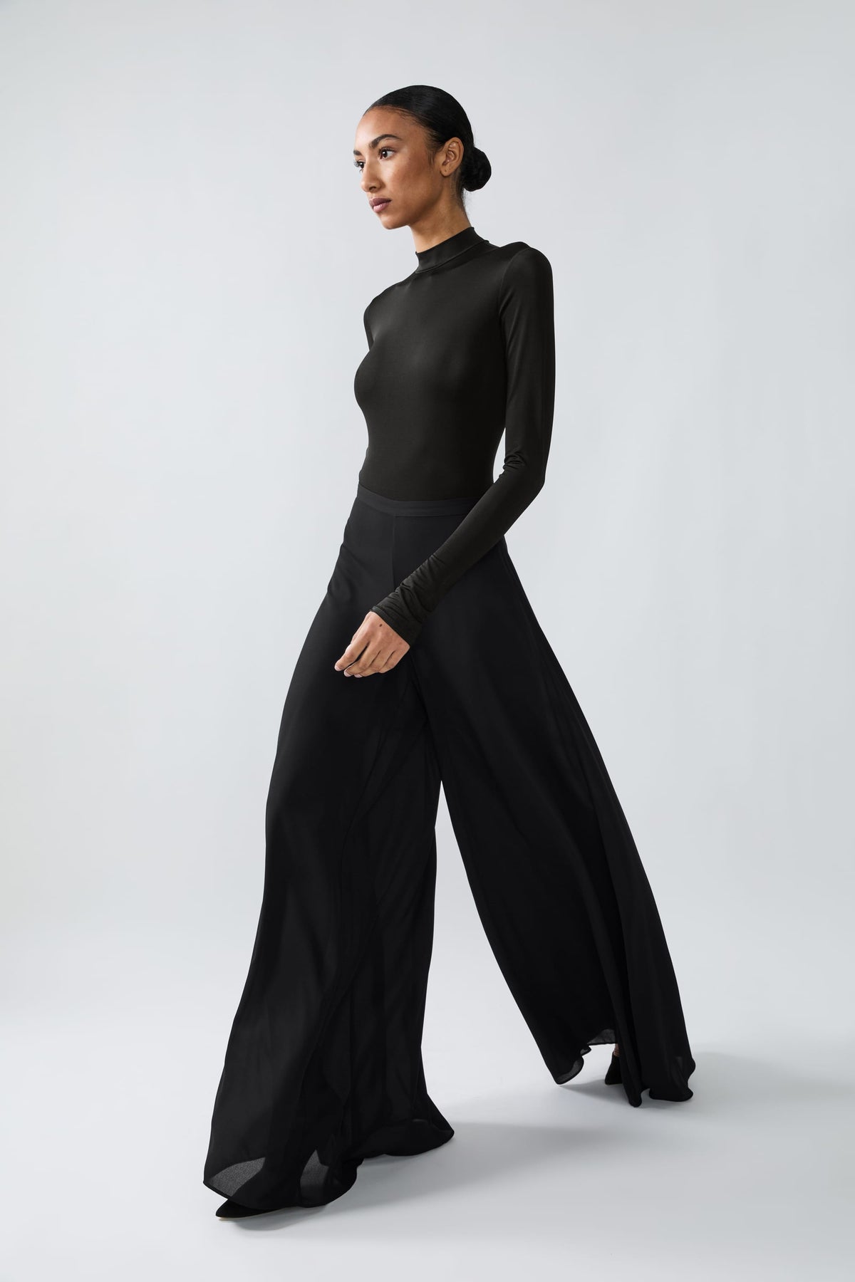 Georgette Wide Leg Pant - LAPOINTE