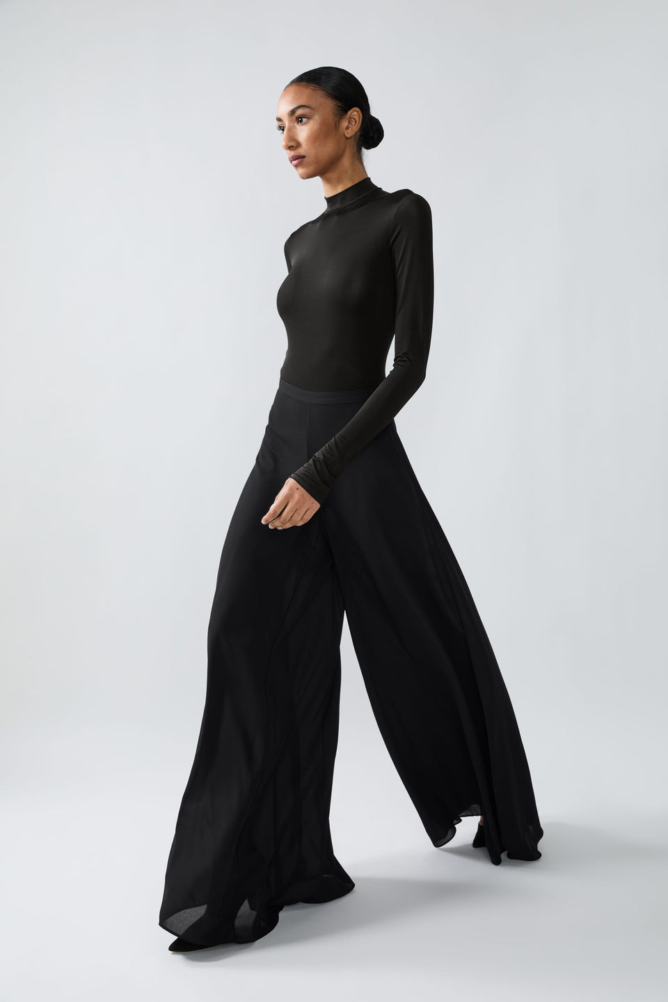 Georgette Wide Leg Pant - LAPOINTE