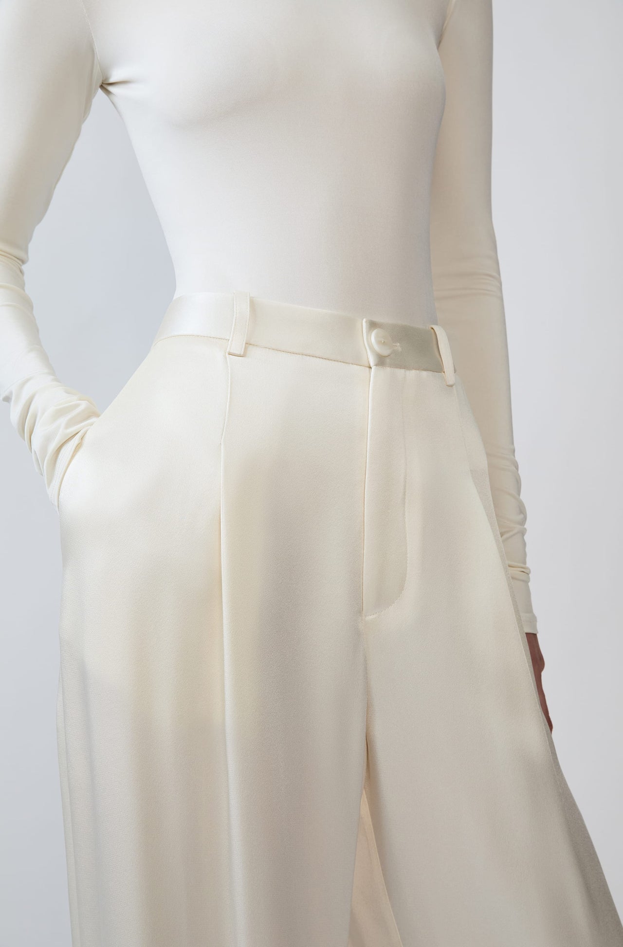 Jersey Mock Neck Bodysuit - LAPOINTE