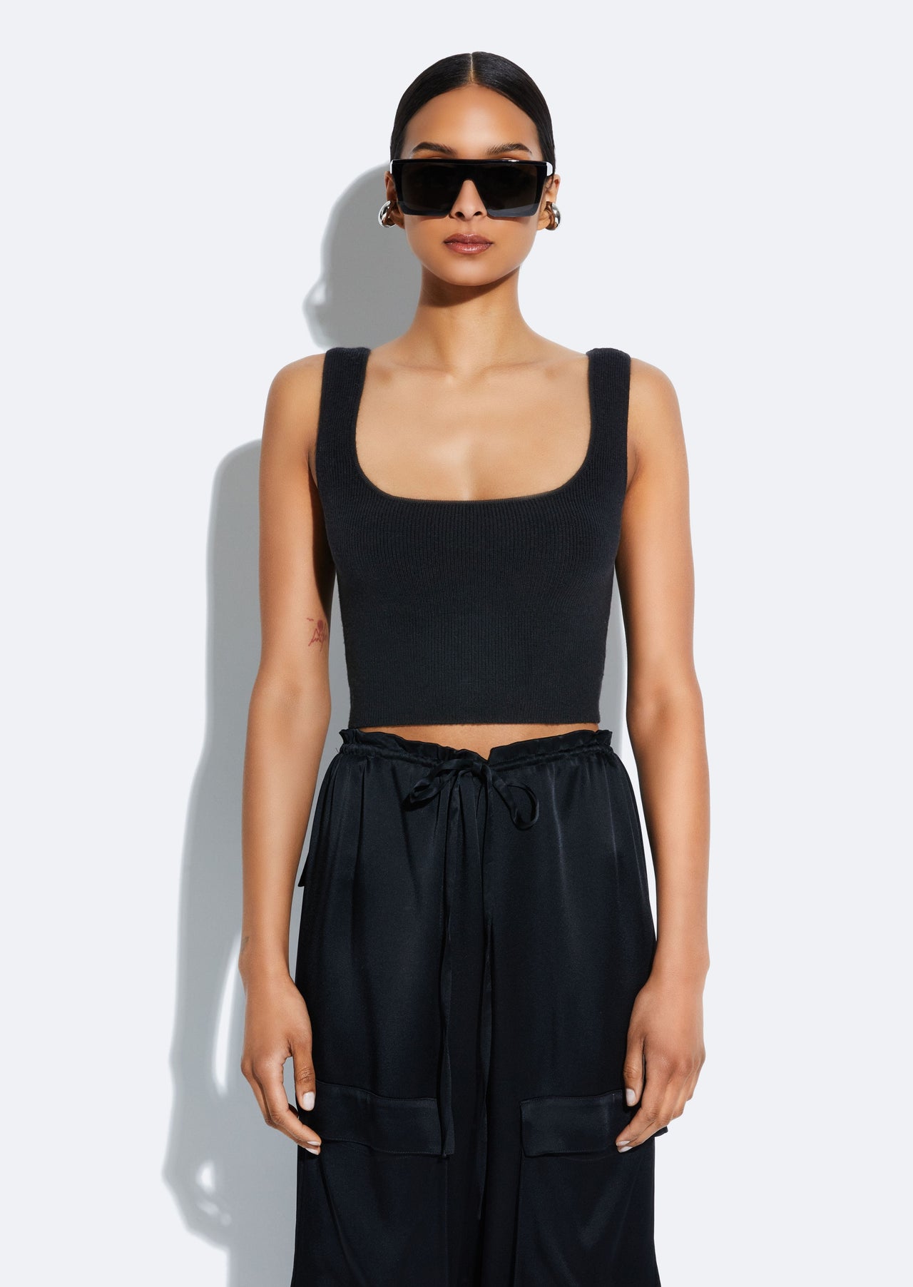 Merino Cropped Tank