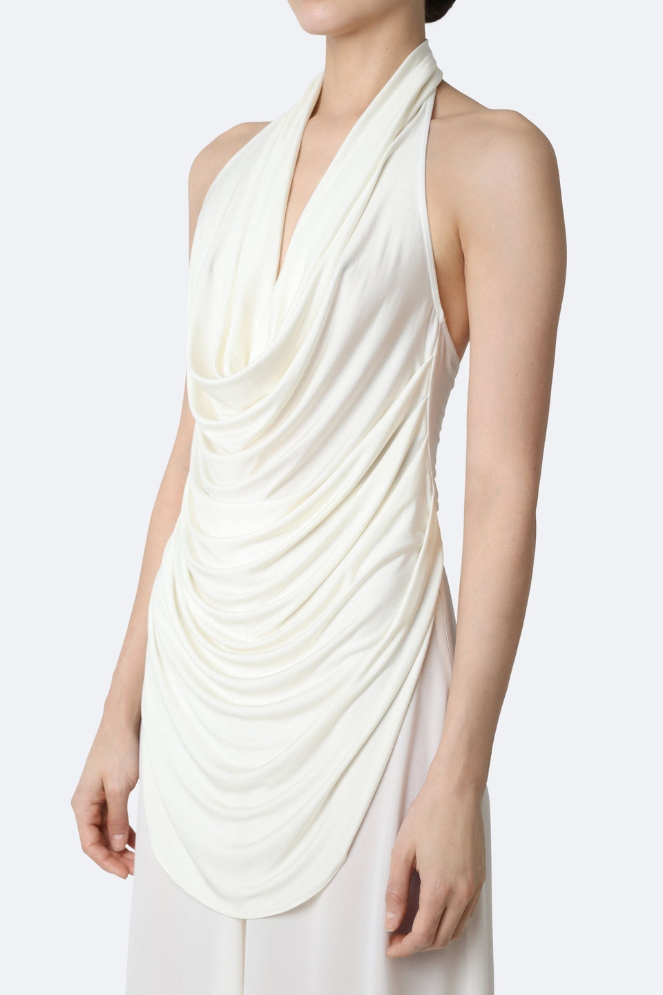 Jersey Draped Cowl Neck Top - LAPOINTE