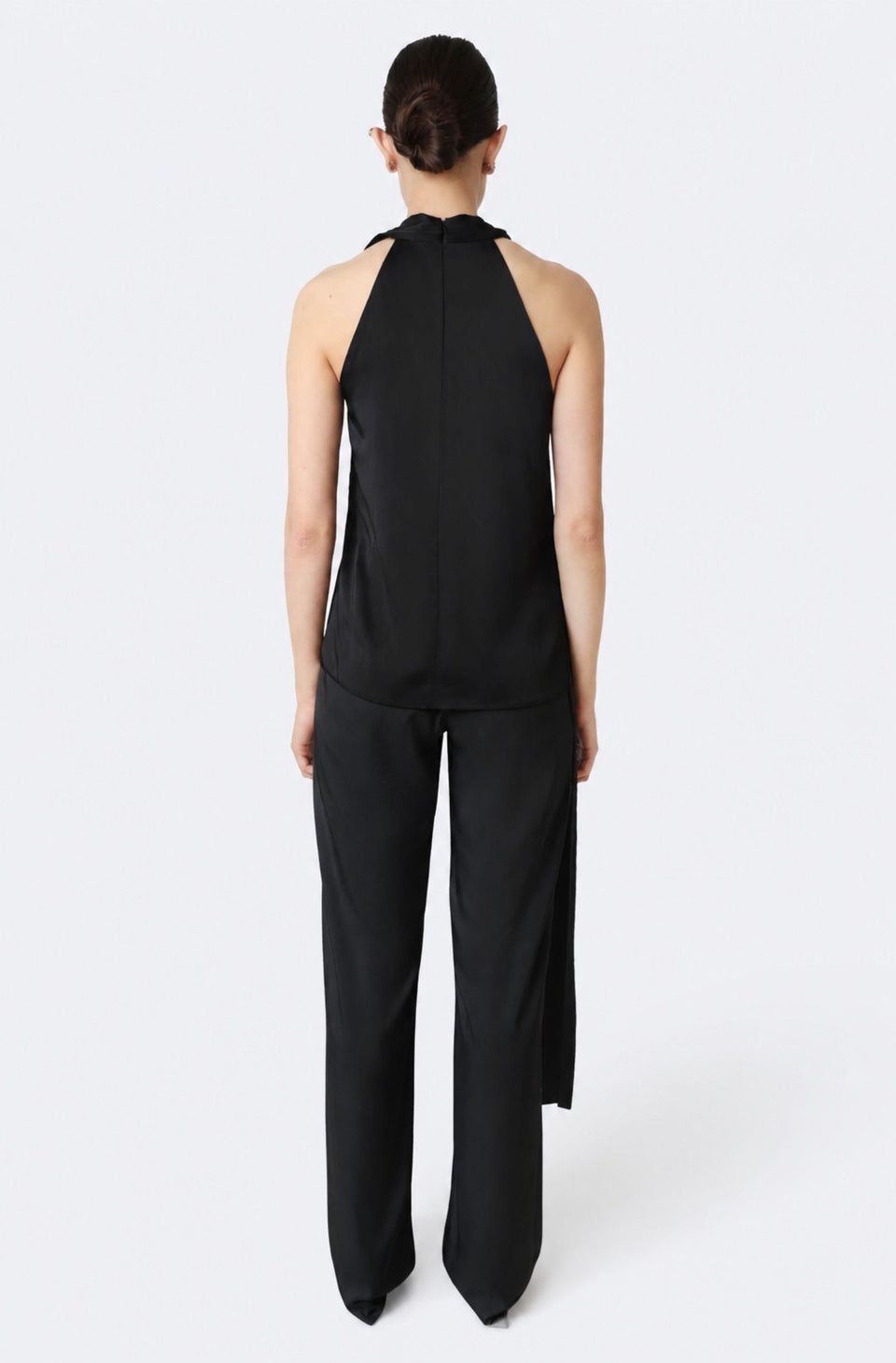 Lightweight Satin Belted Pant - LAPOINTE