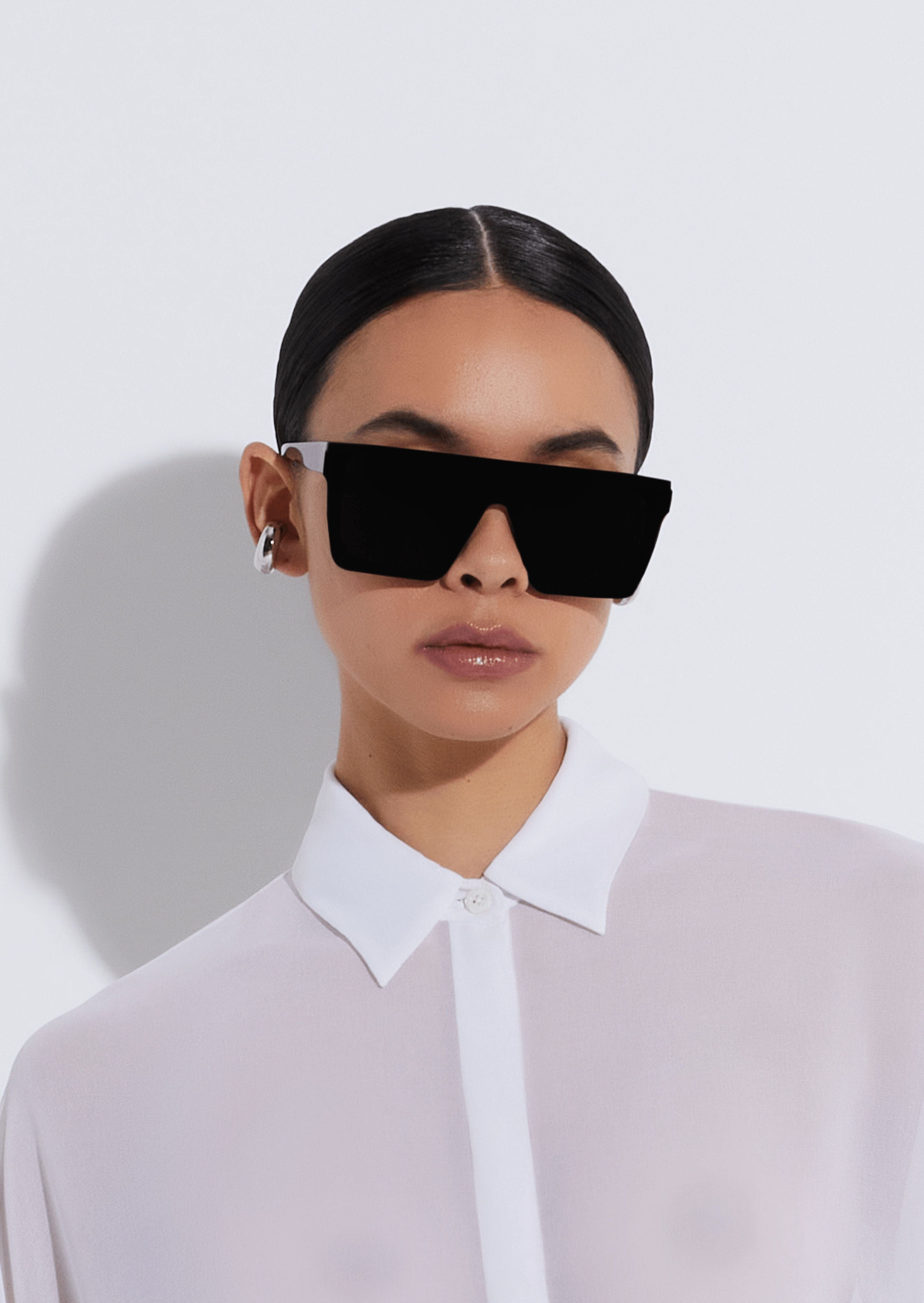 サングラス \u005ereclow^ RC LAPERM SUNGLASS BLACK Polarized Sunglasses Black - Stylish UV Protection Shades