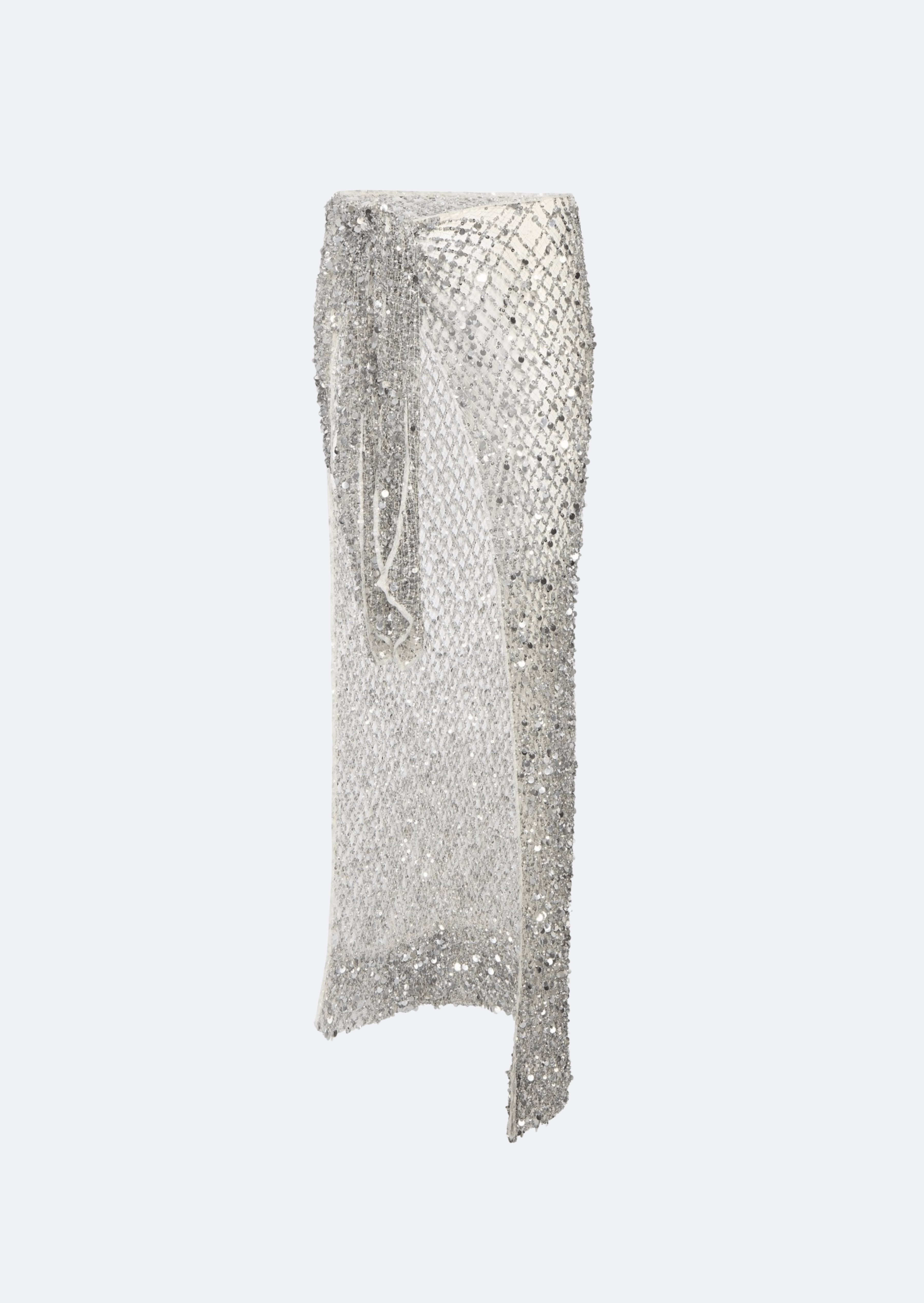 Mesh Sequin Tie Cover-Up - LAPOINTE