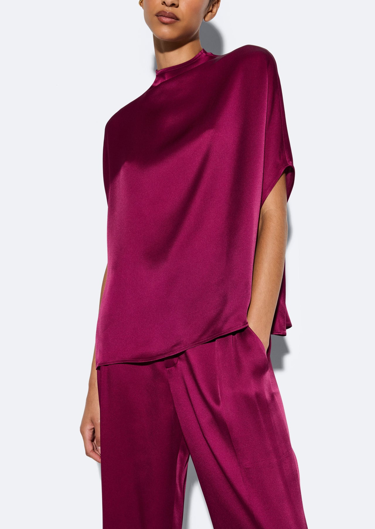 Satin Cape Tee