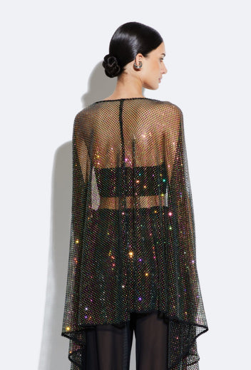 Heleneca Mesh Belted Short Caftan main image 0