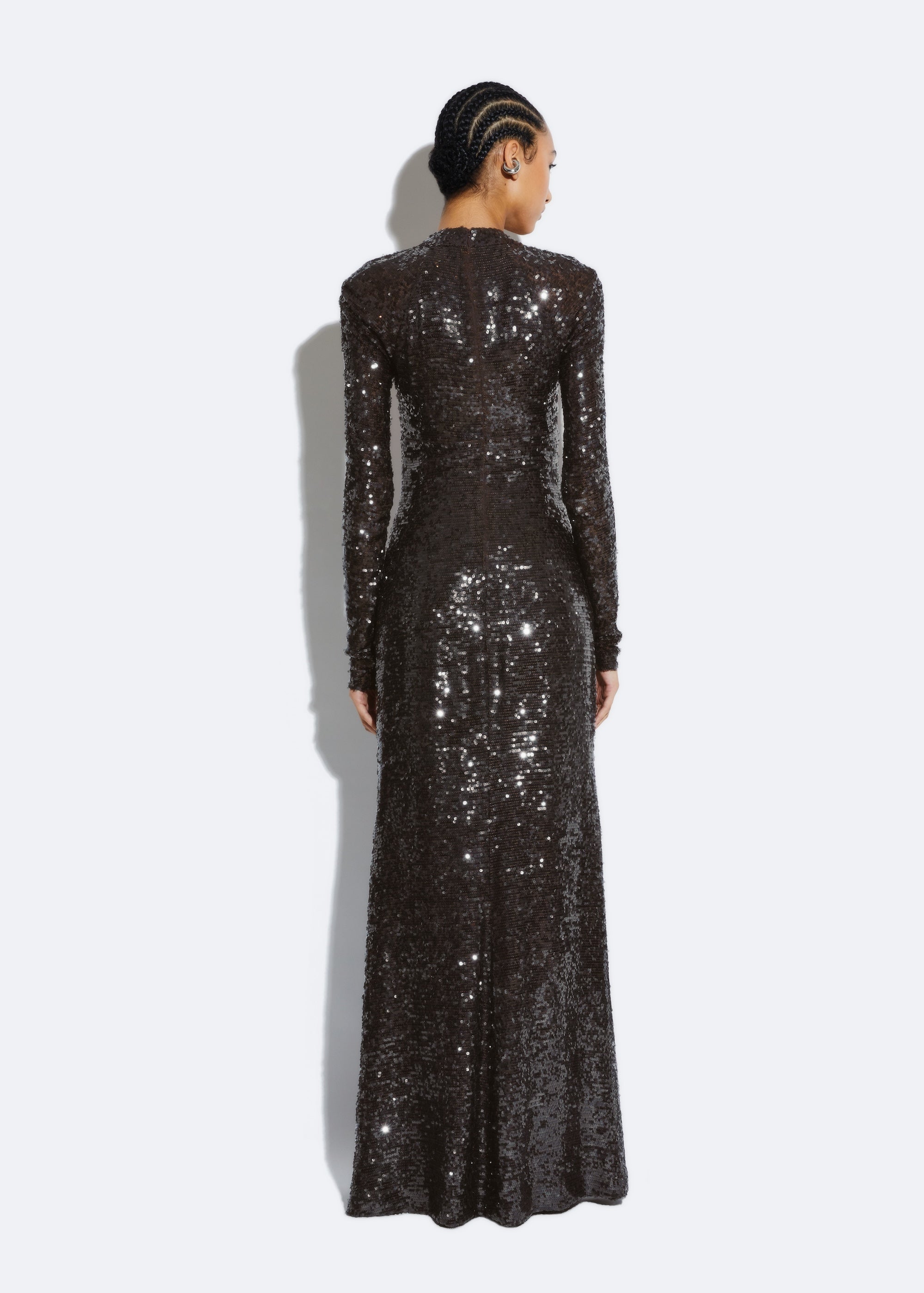 Sequin Keyhole Gown