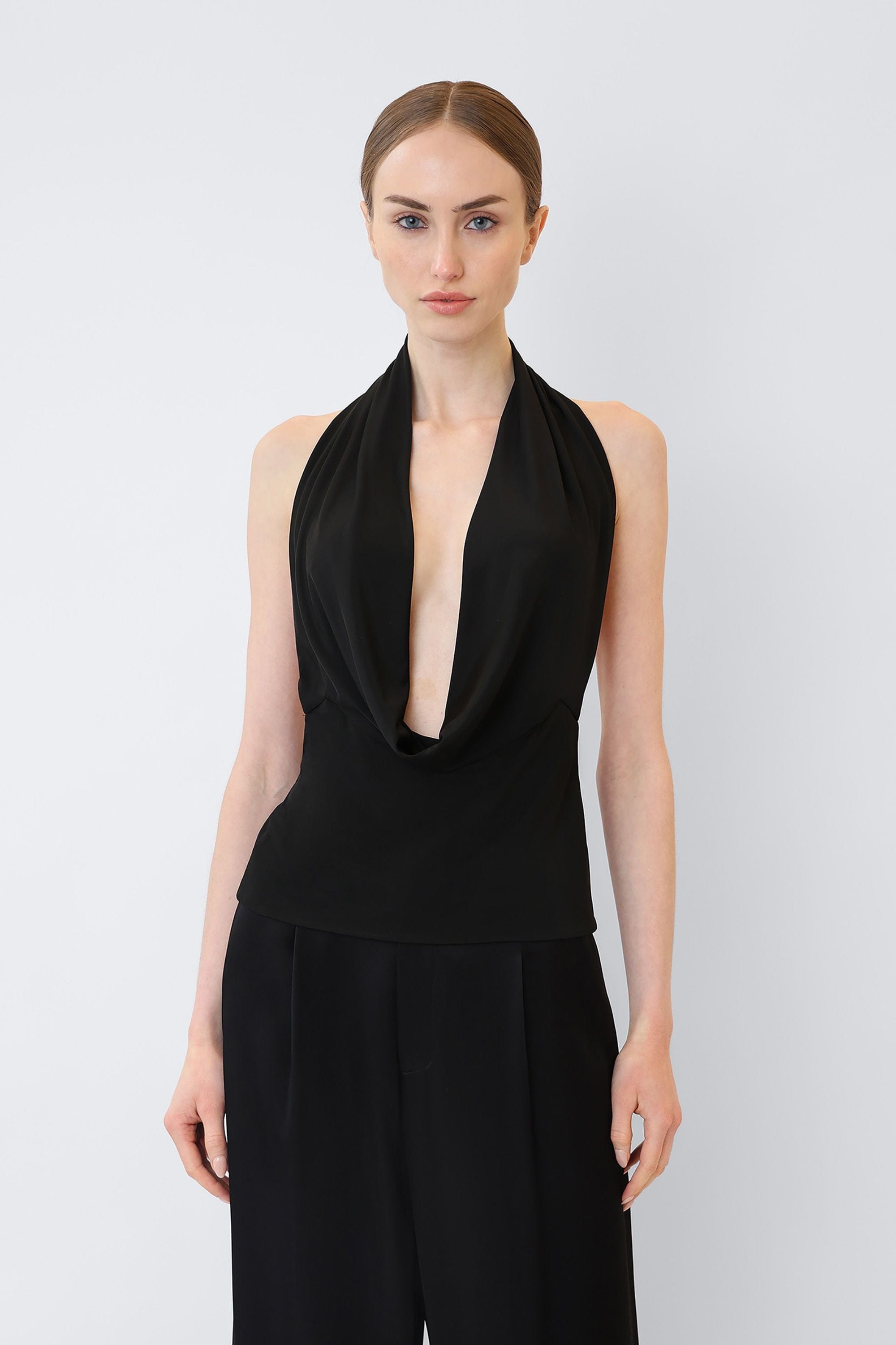 Jersey Cowl Neck Top - LAPOINTE