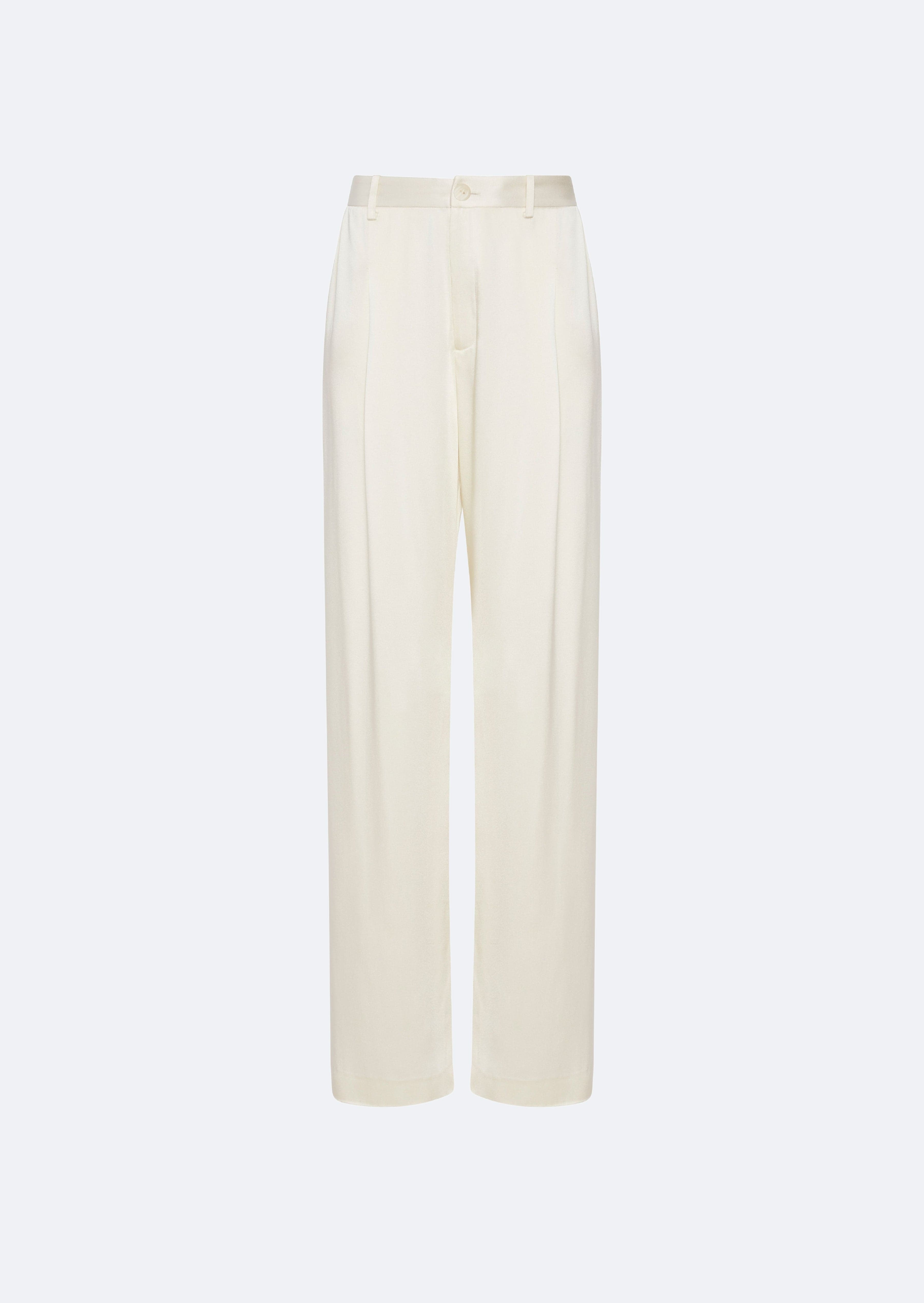 Satin Relaxed Pleated Pant