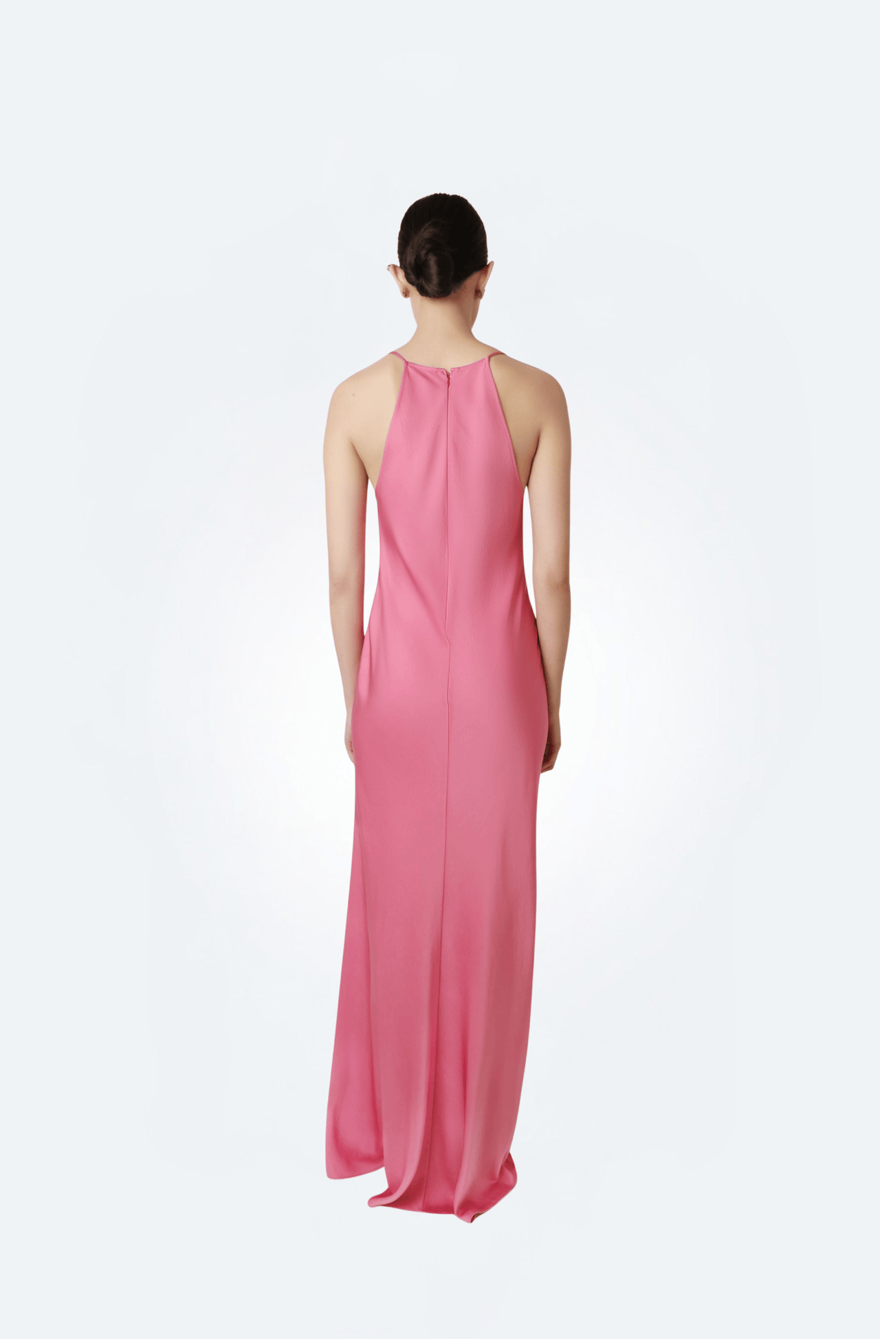 Lightweight Satin Halter Gown - LAPOINTE