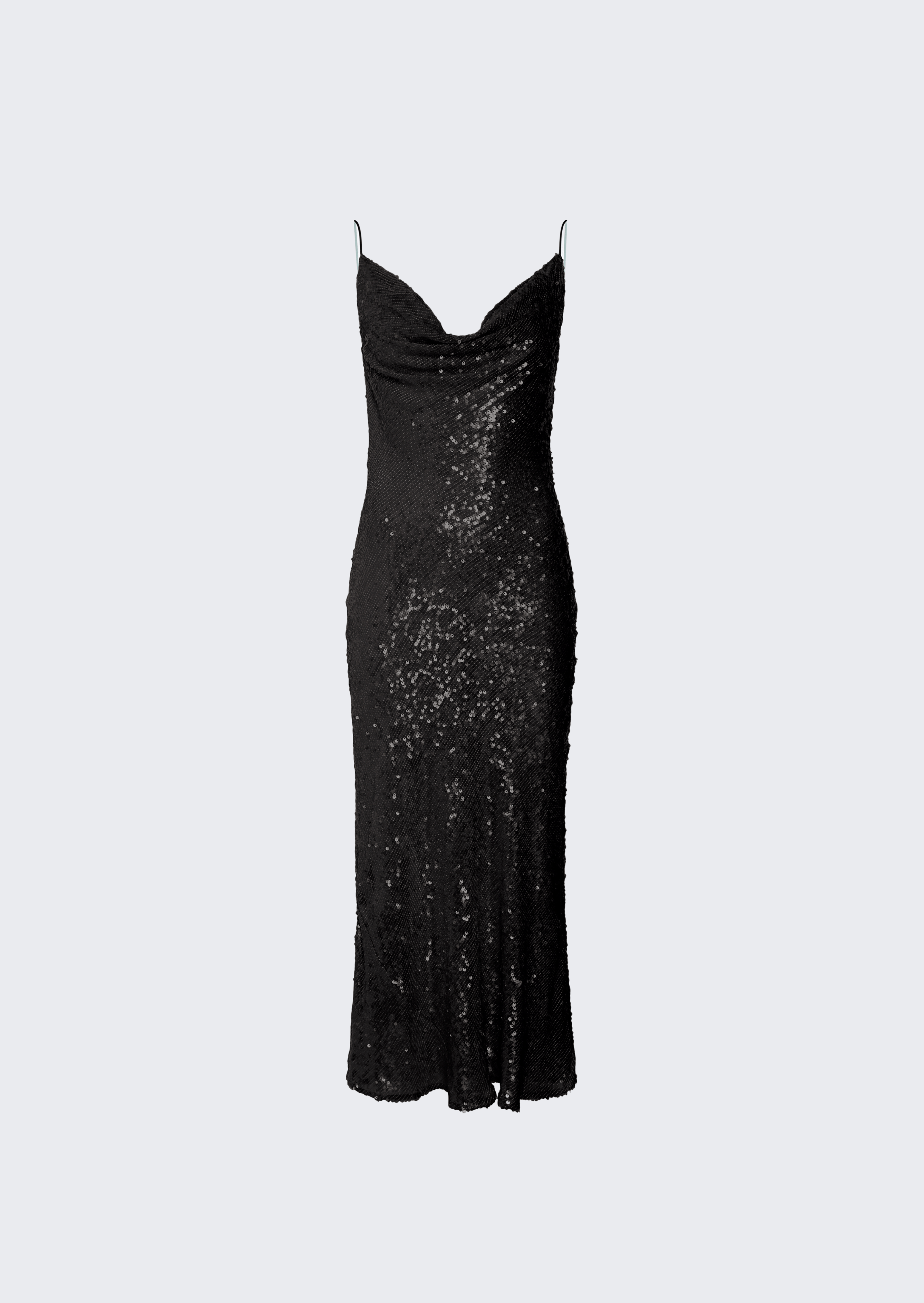 Sequin Cowl Midi Dress - LAPOINTE