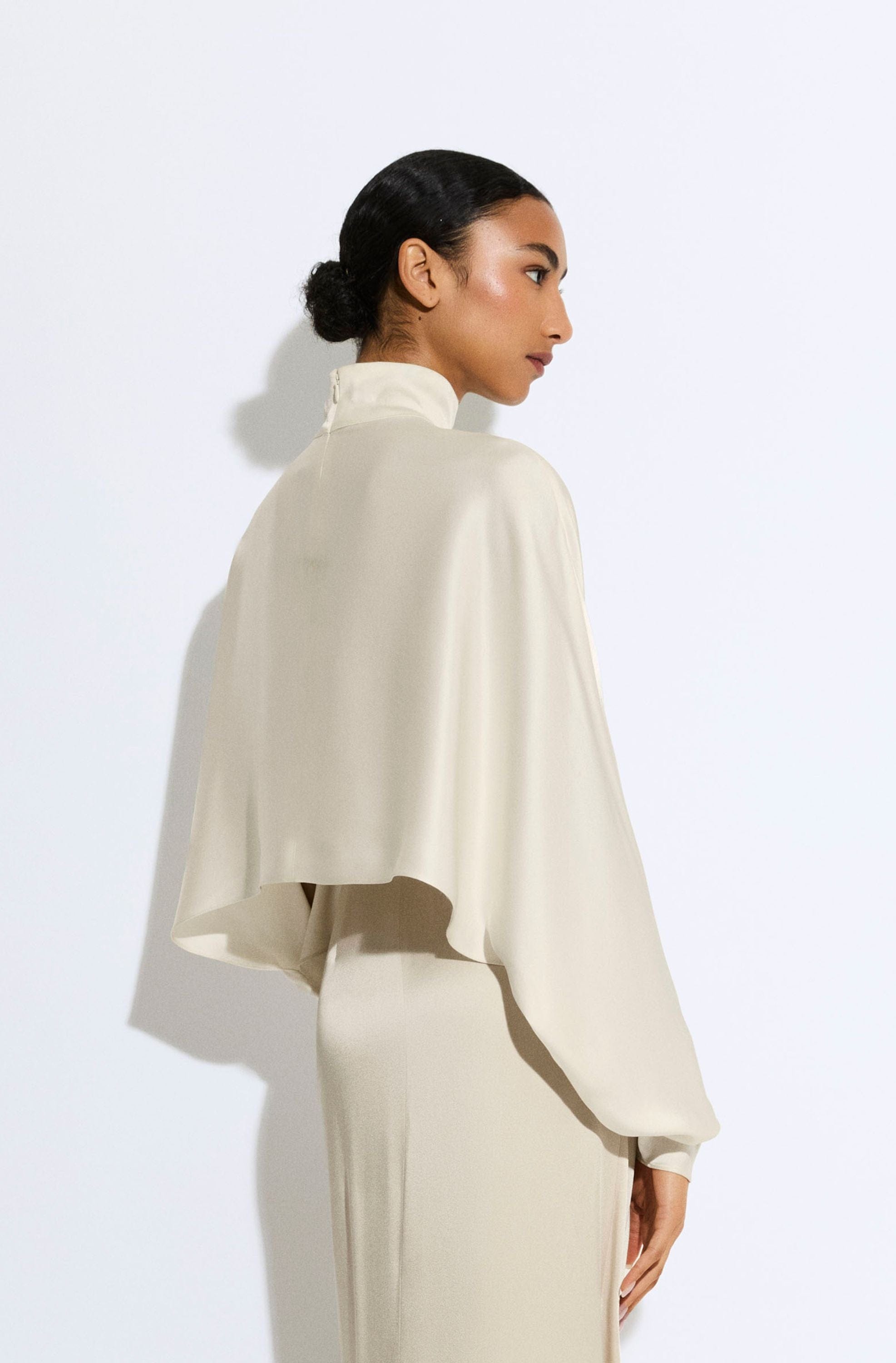 Satin Caftan Top - LAPOINTE