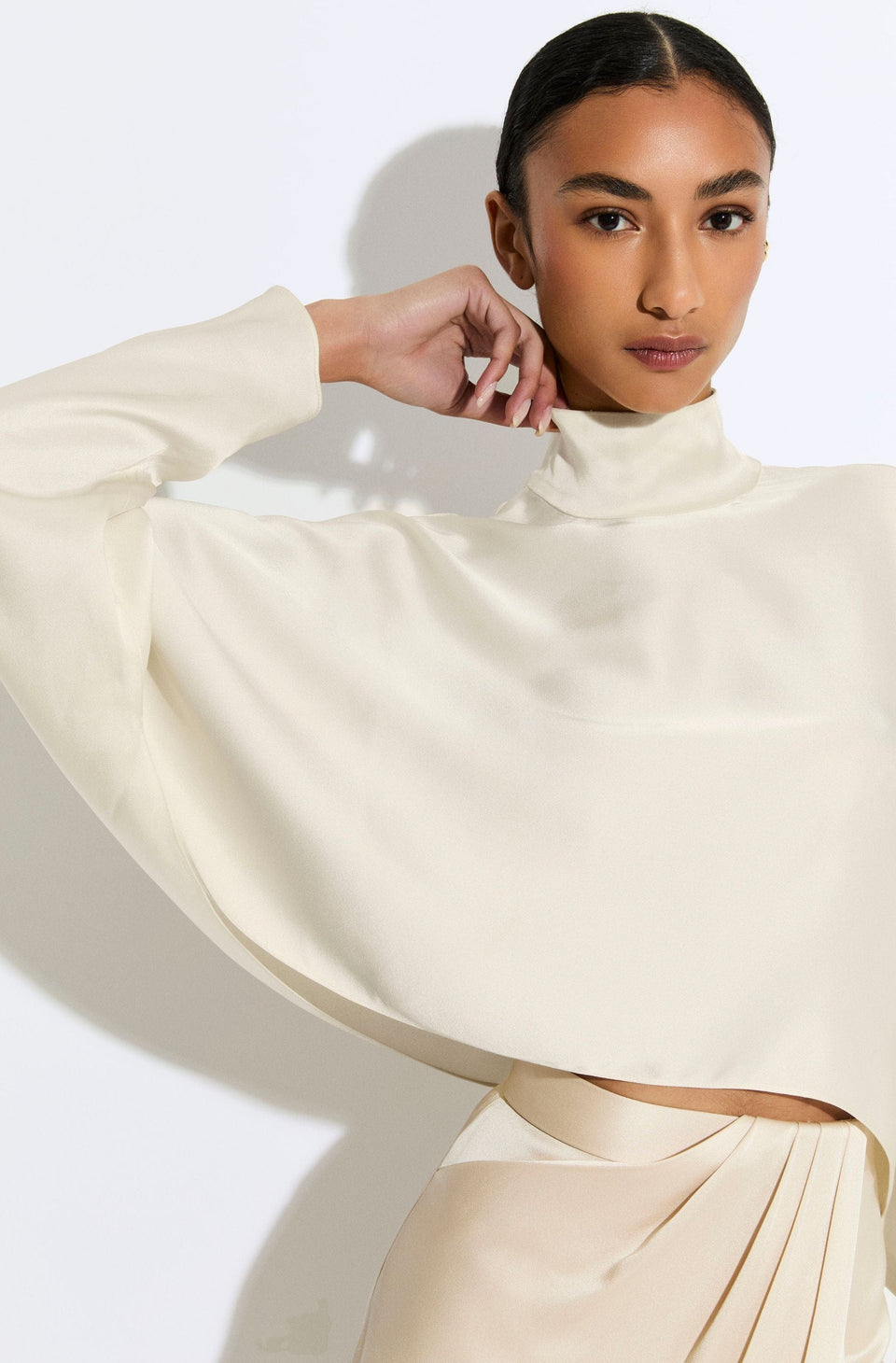 Satin Caftan Top - LAPOINTE