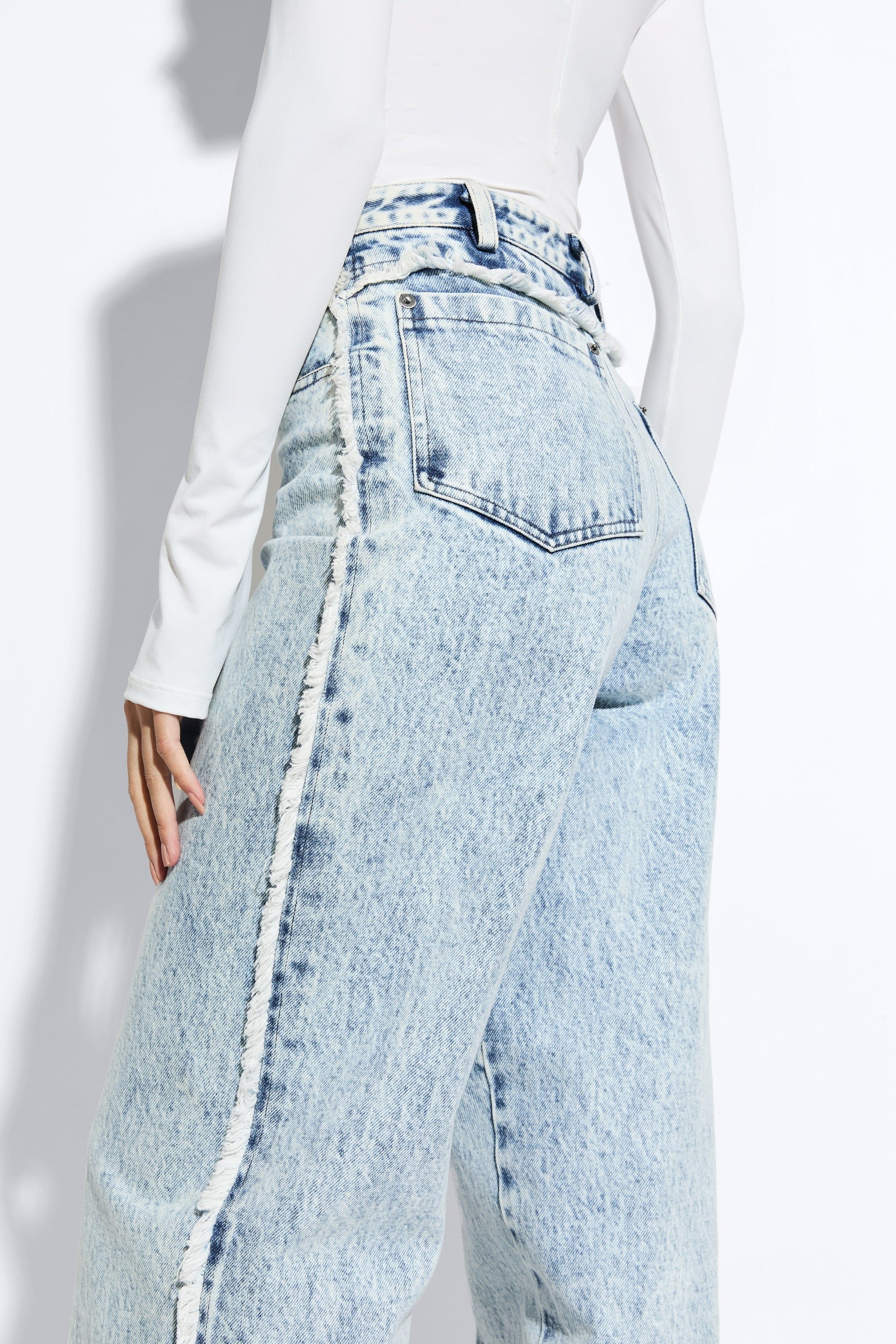 Lightwash Denim Double Seam Pant