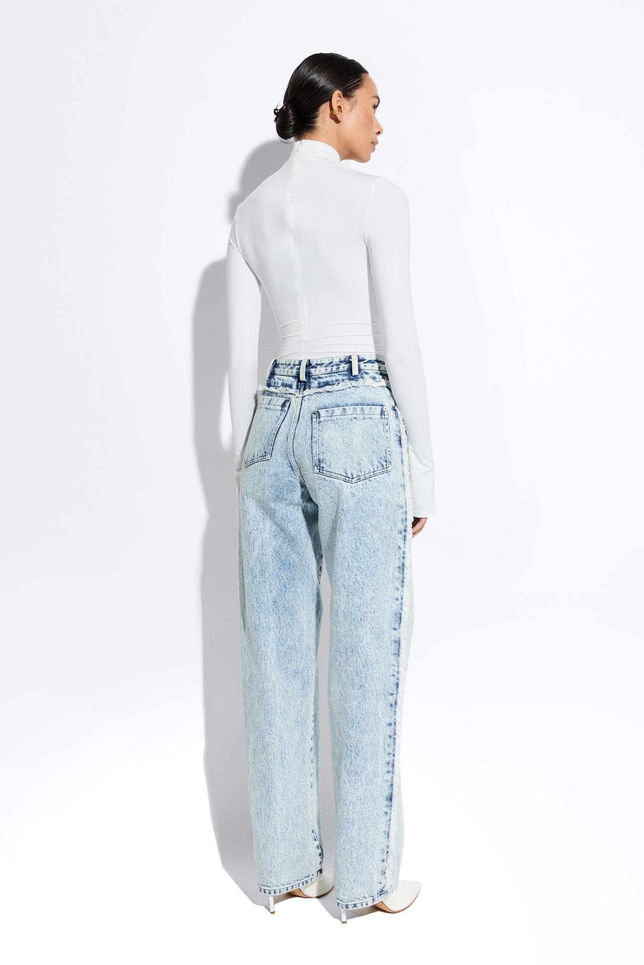 Lightwash Denim Double Seam Pant