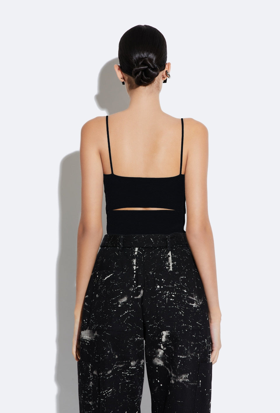 Matte Viscose Slit Tank