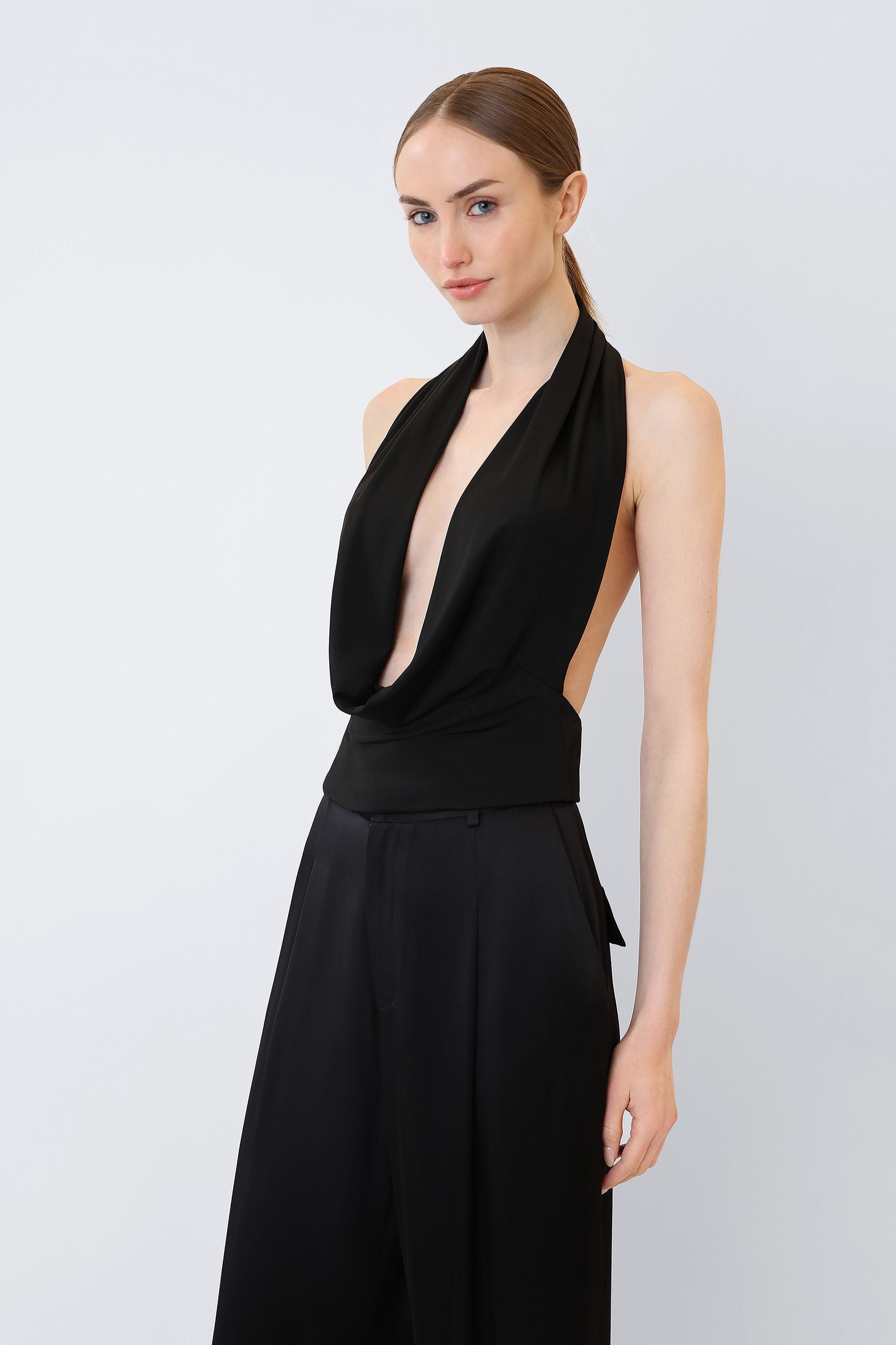 Jersey Cowl Neck Top - LAPOINTE