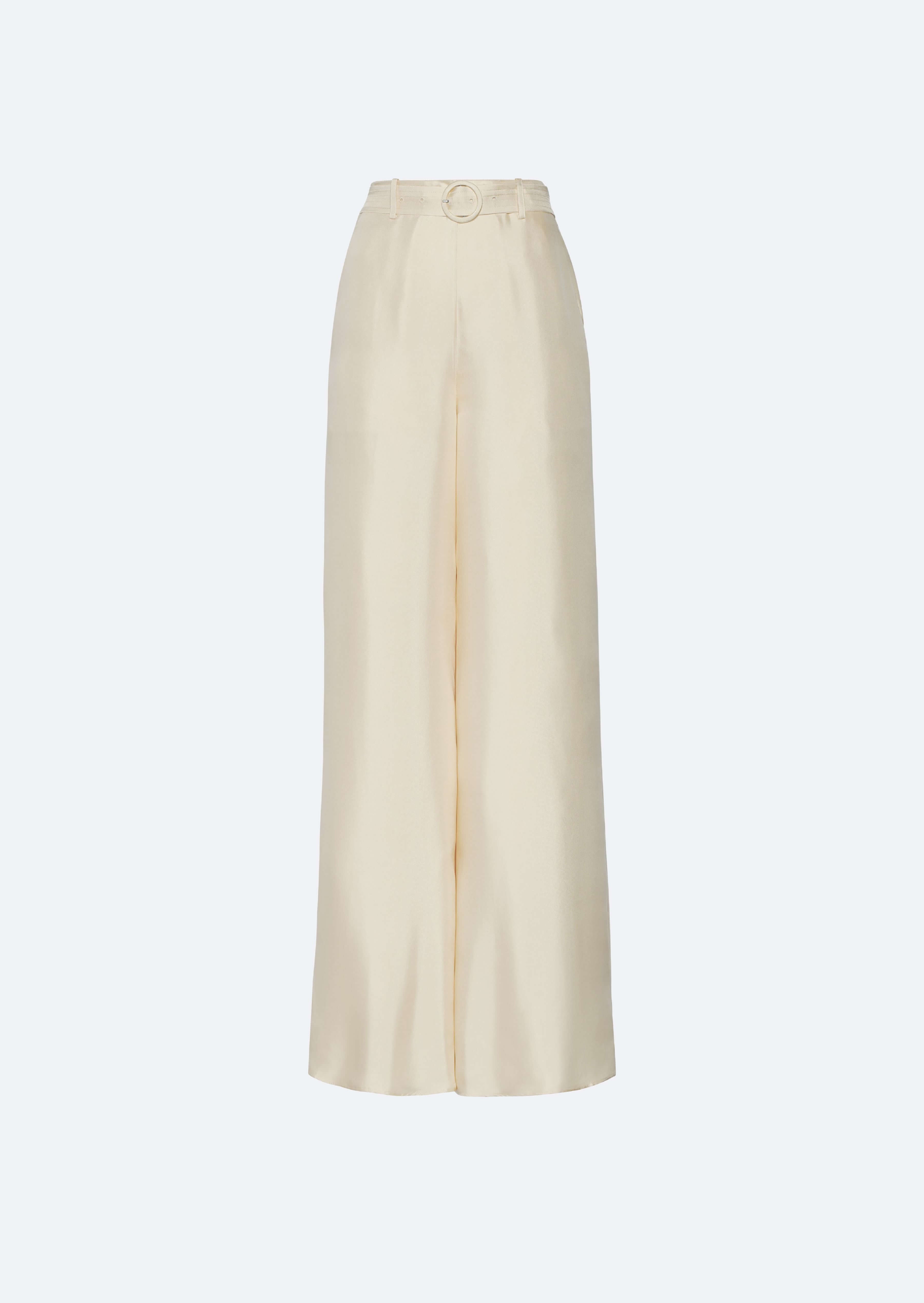 Silky Twill Wide Leg Pant