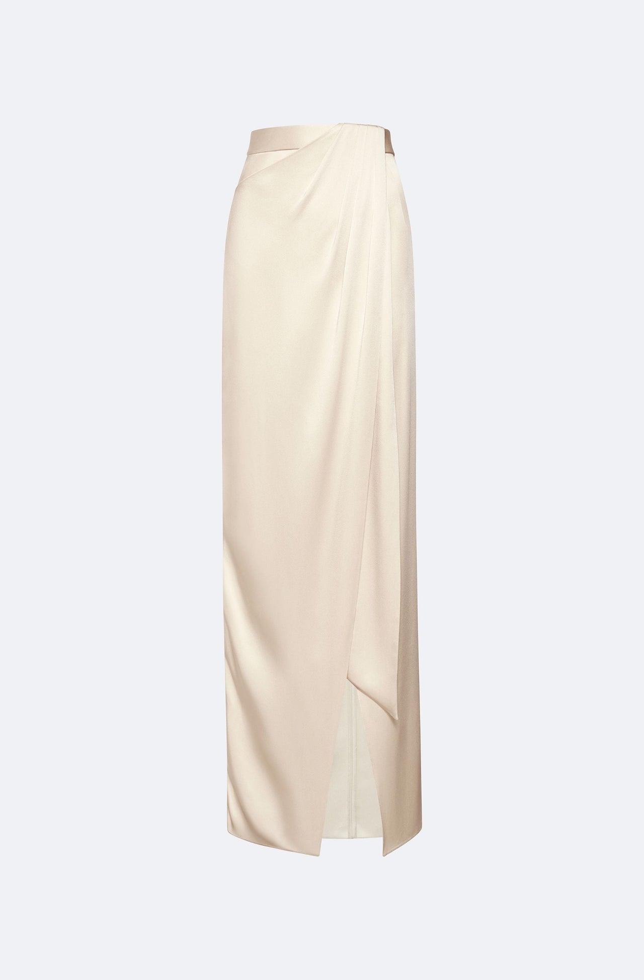 Satin Wrap Maxi Skirt - LAPOINTE