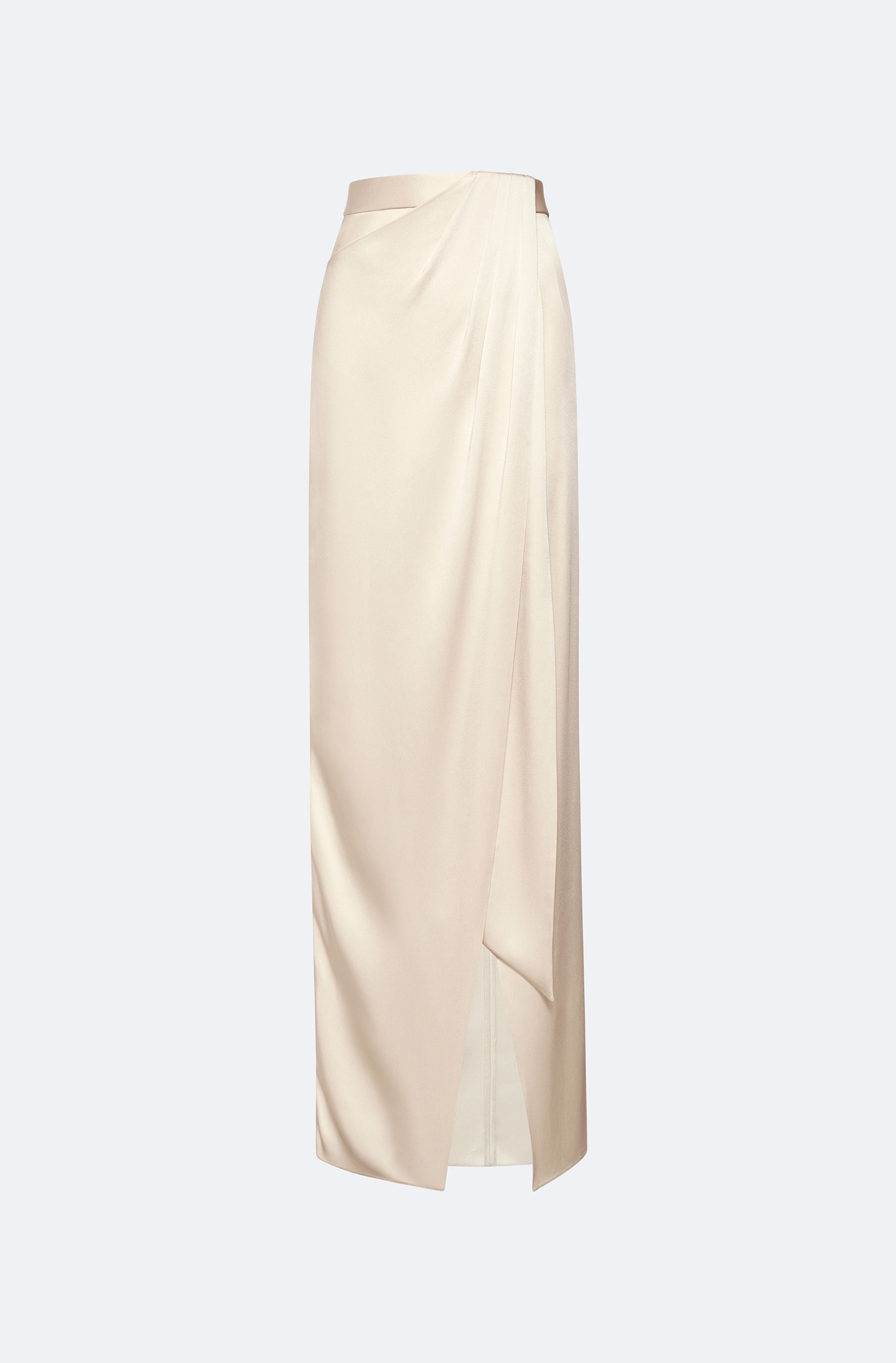 Satin Wrap Maxi Skirt - LAPOINTE