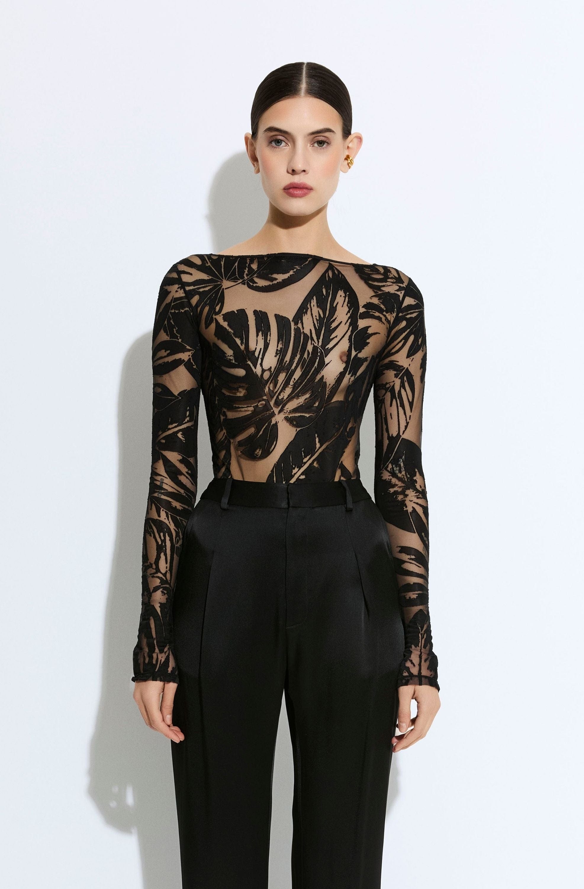 Burnout Jersey Boatneck Bodysuit - LAPOINTE