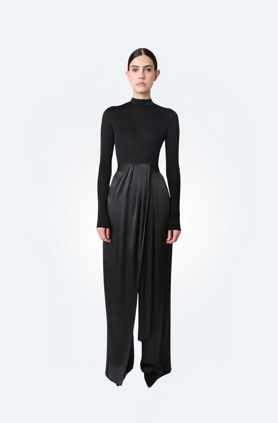 Satin Draped Relaxed Pant - LAPOINTE