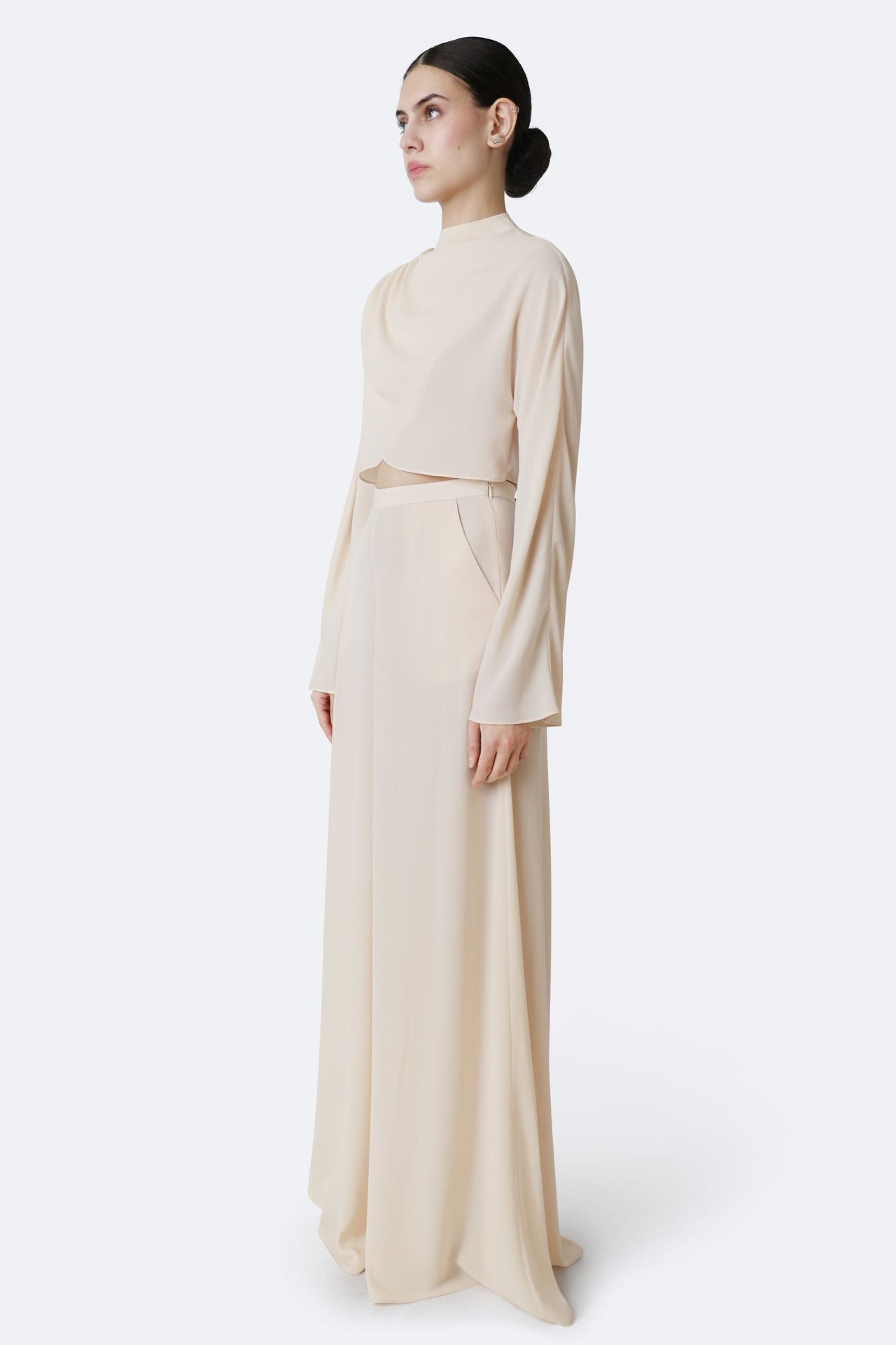 Georgette Wide Leg Pant - LAPOINTE