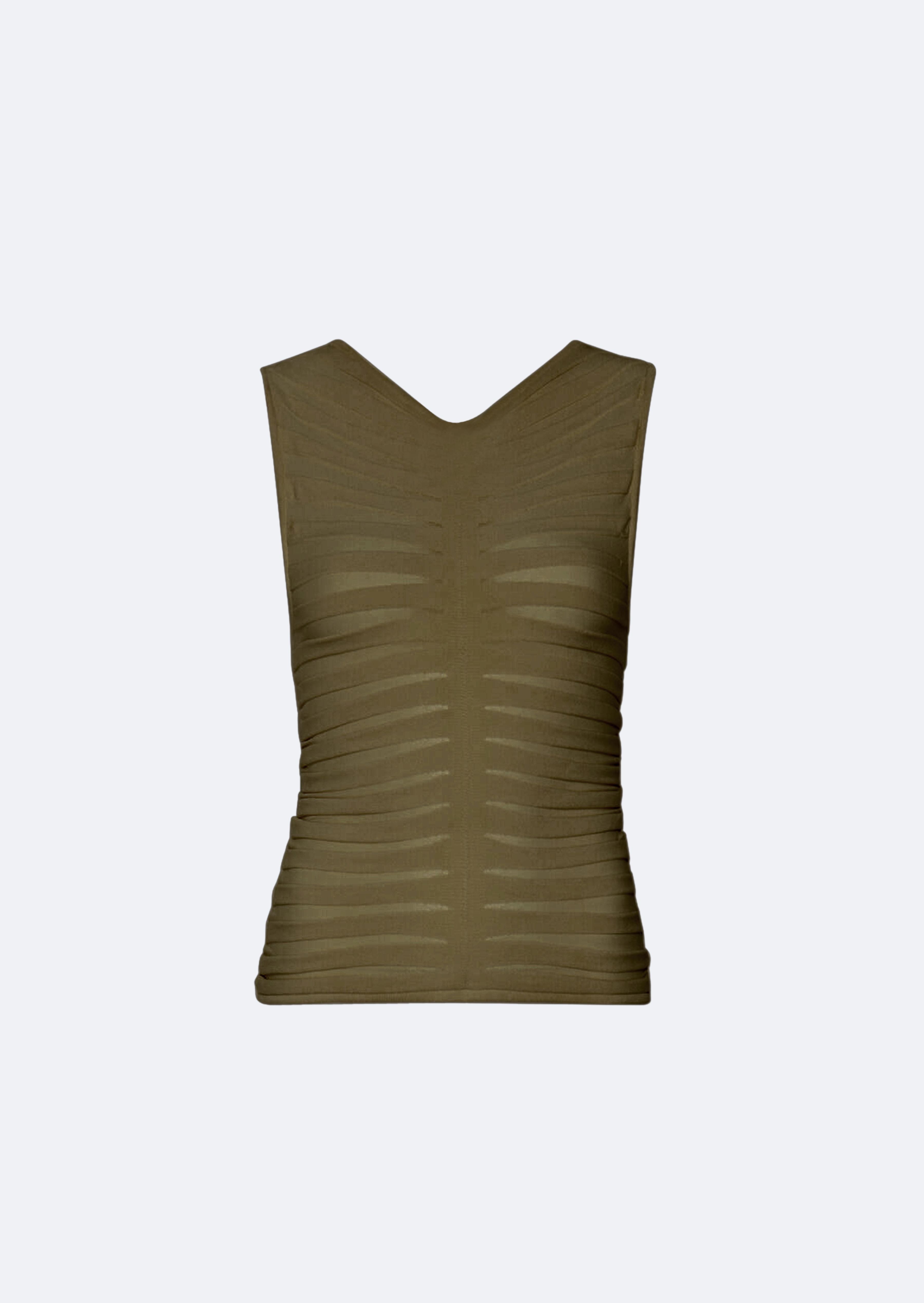 Viscose Wide Ribbed Tank Top