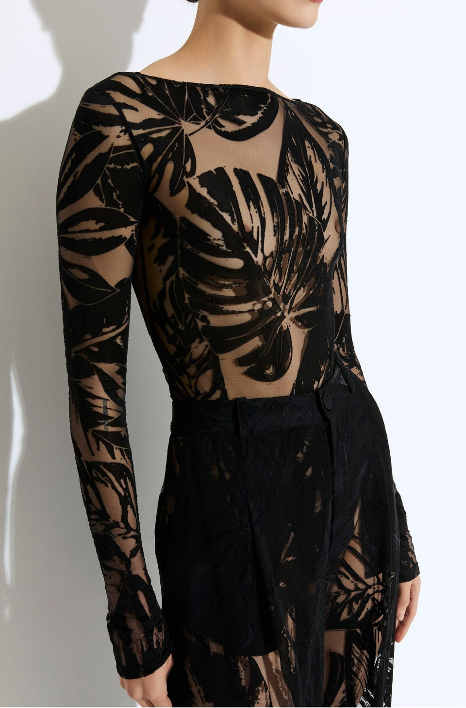 Burnout Jersey Boatneck Bodysuit