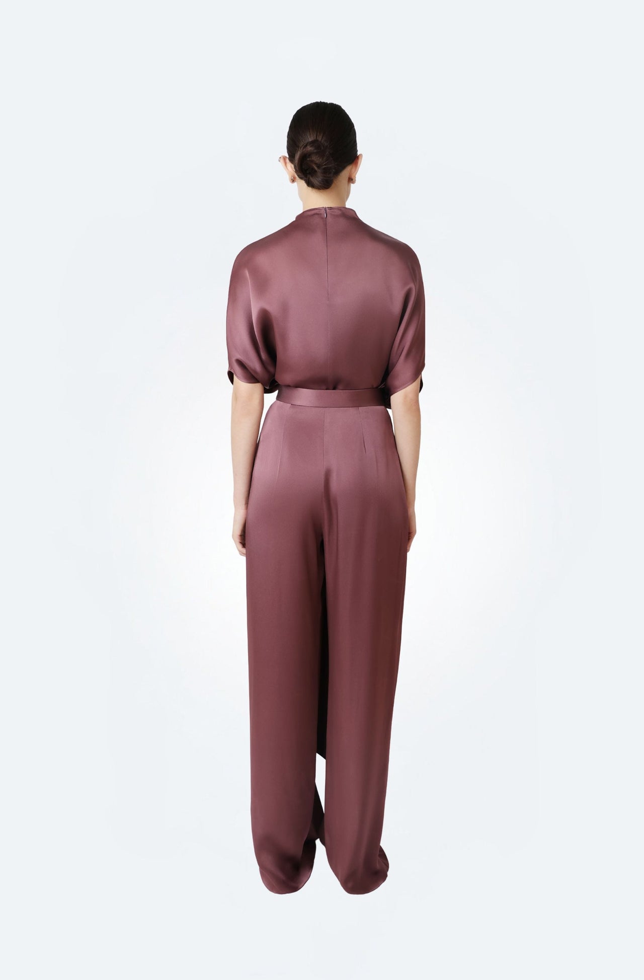 Satin Draped Relaxed Pant