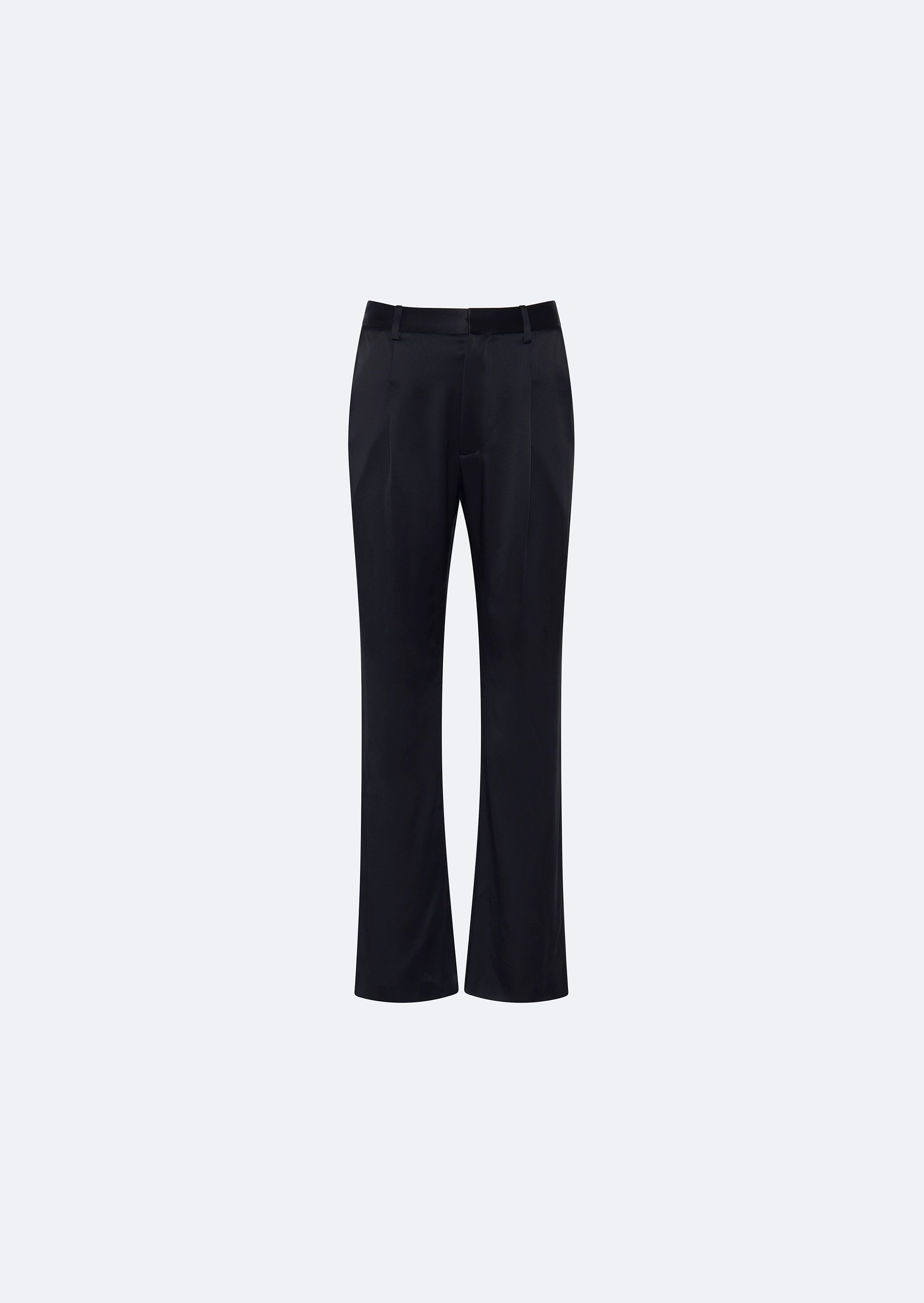 Satin Tapered Pleated Pant