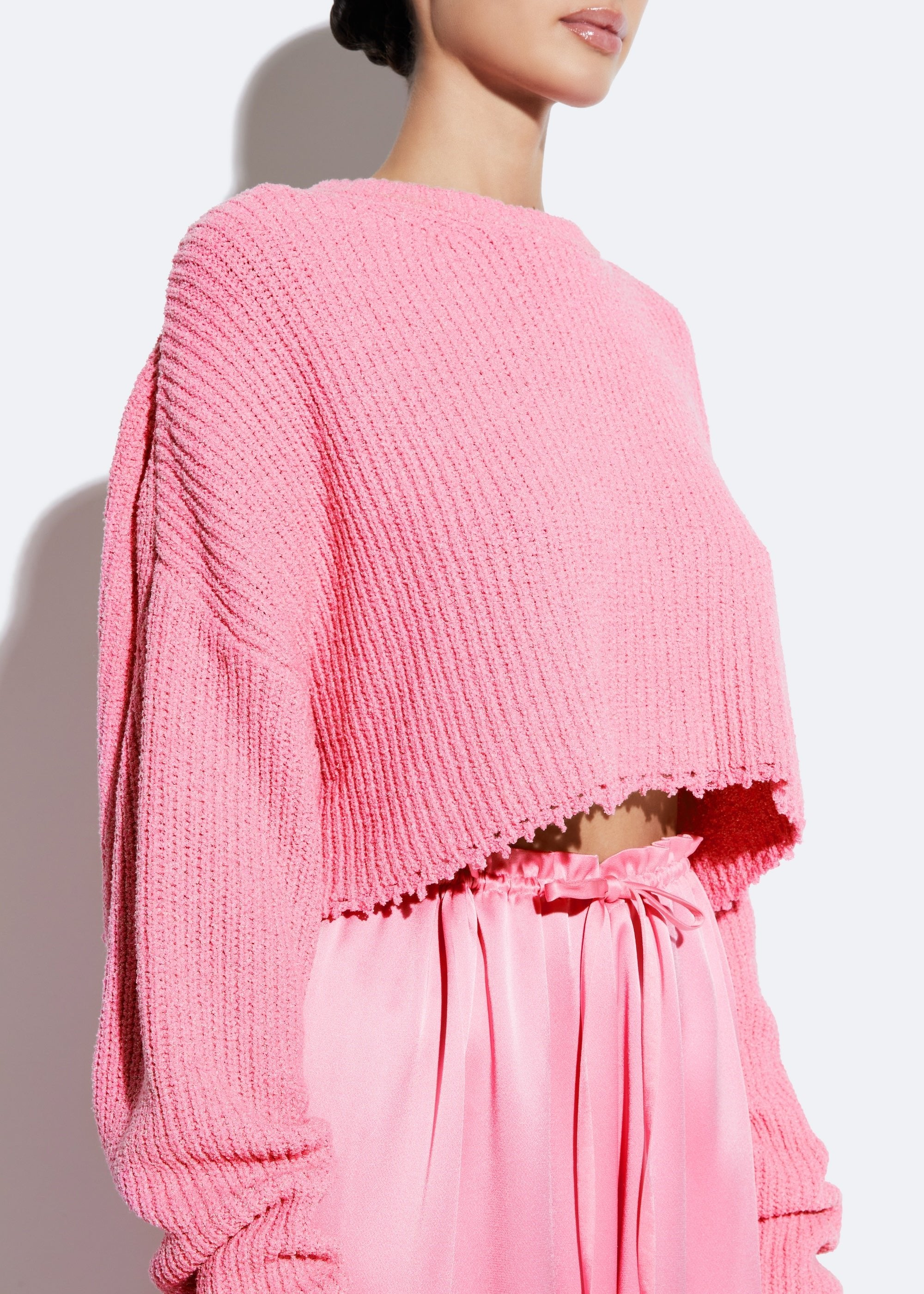 Textured Cotton Sweater - LAPOINTE
