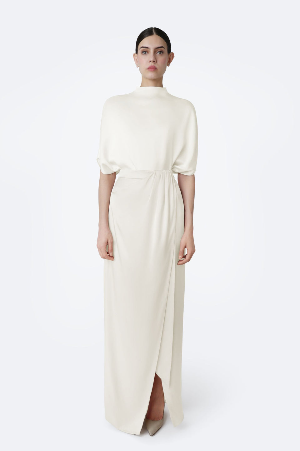 Satin Wrap Maxi Skirt - LAPOINTE