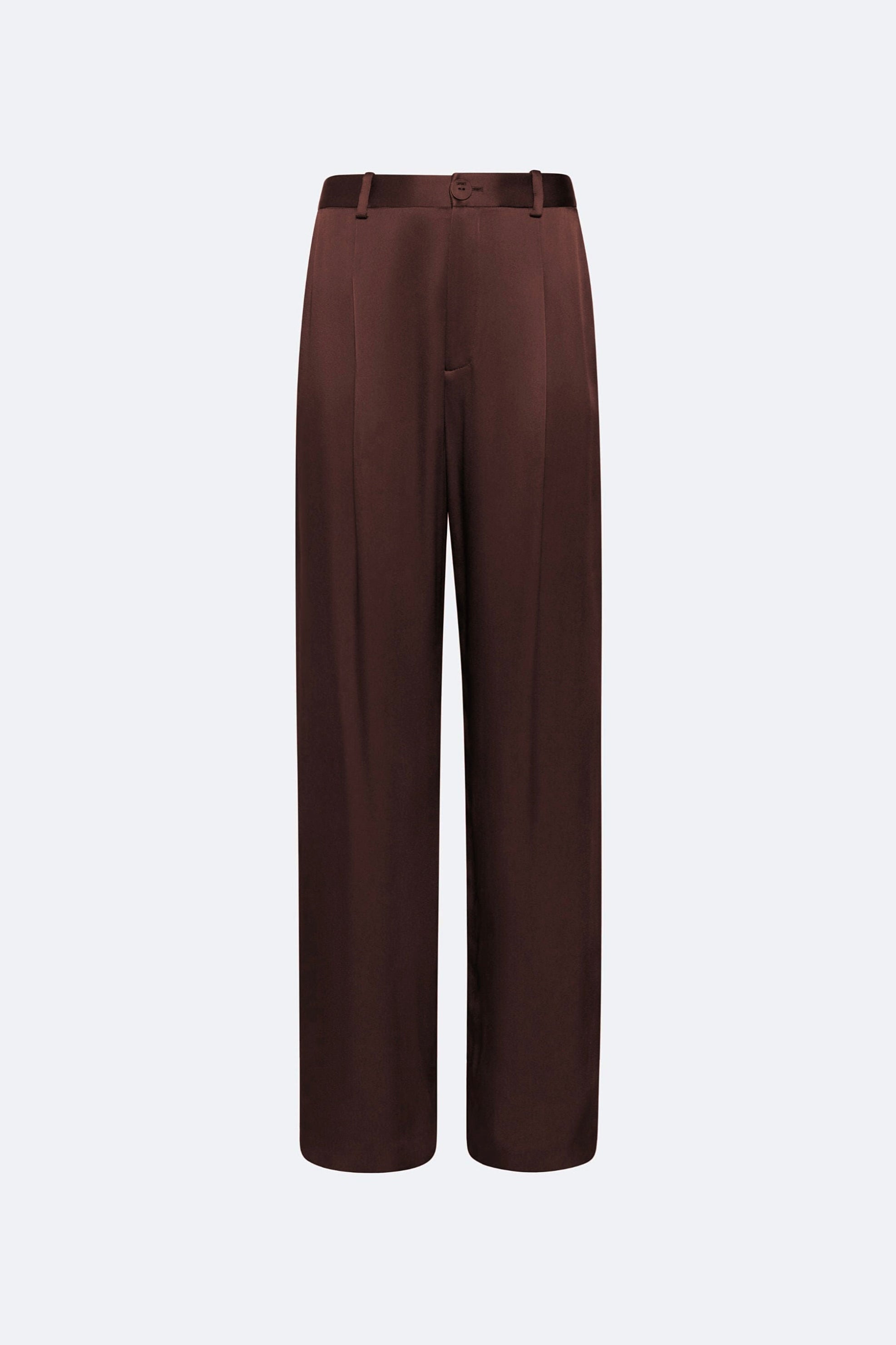 Satin Relaxed Pleated Pant