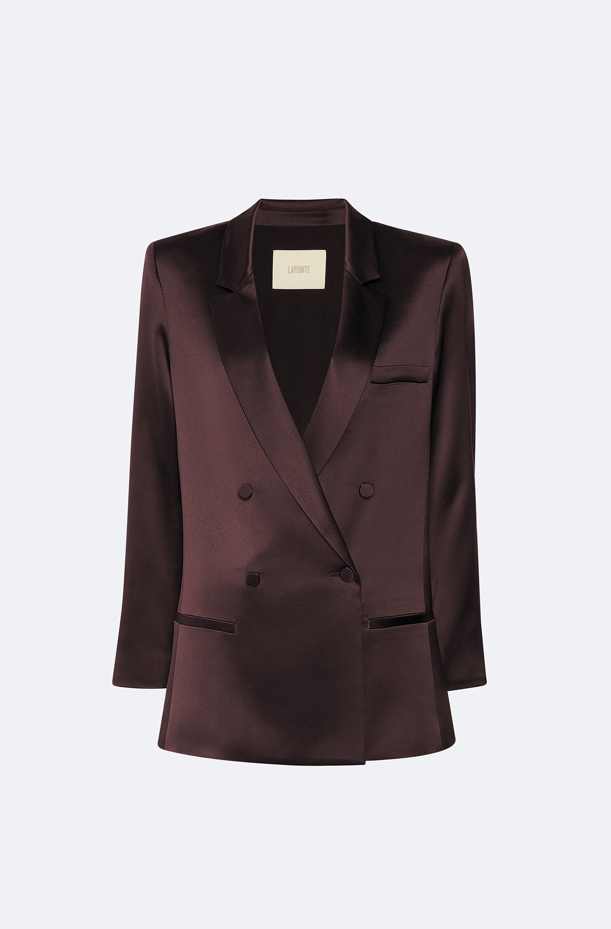 Satin Double Breasted Blazer