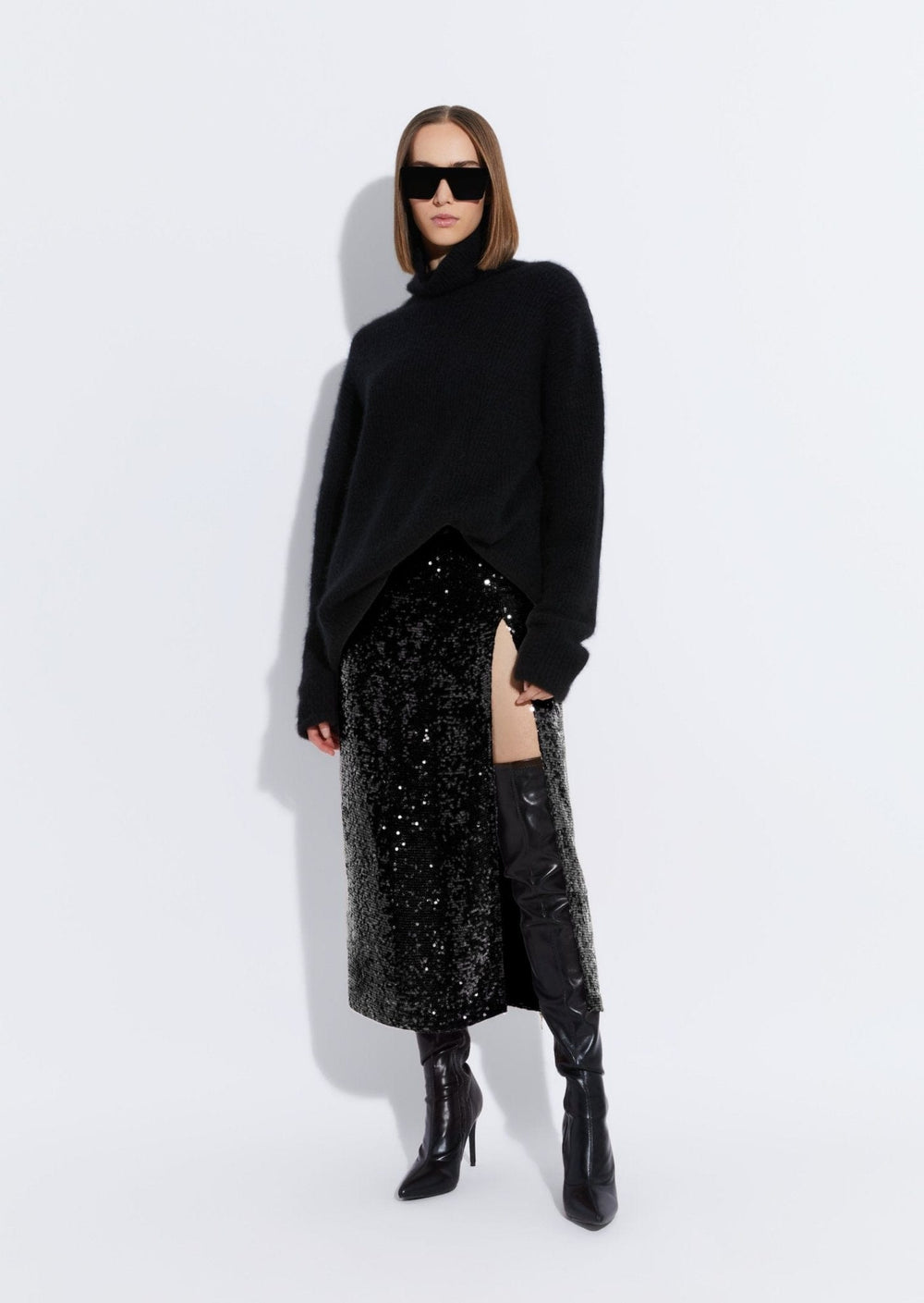 Cashmere Silk Turtleneck