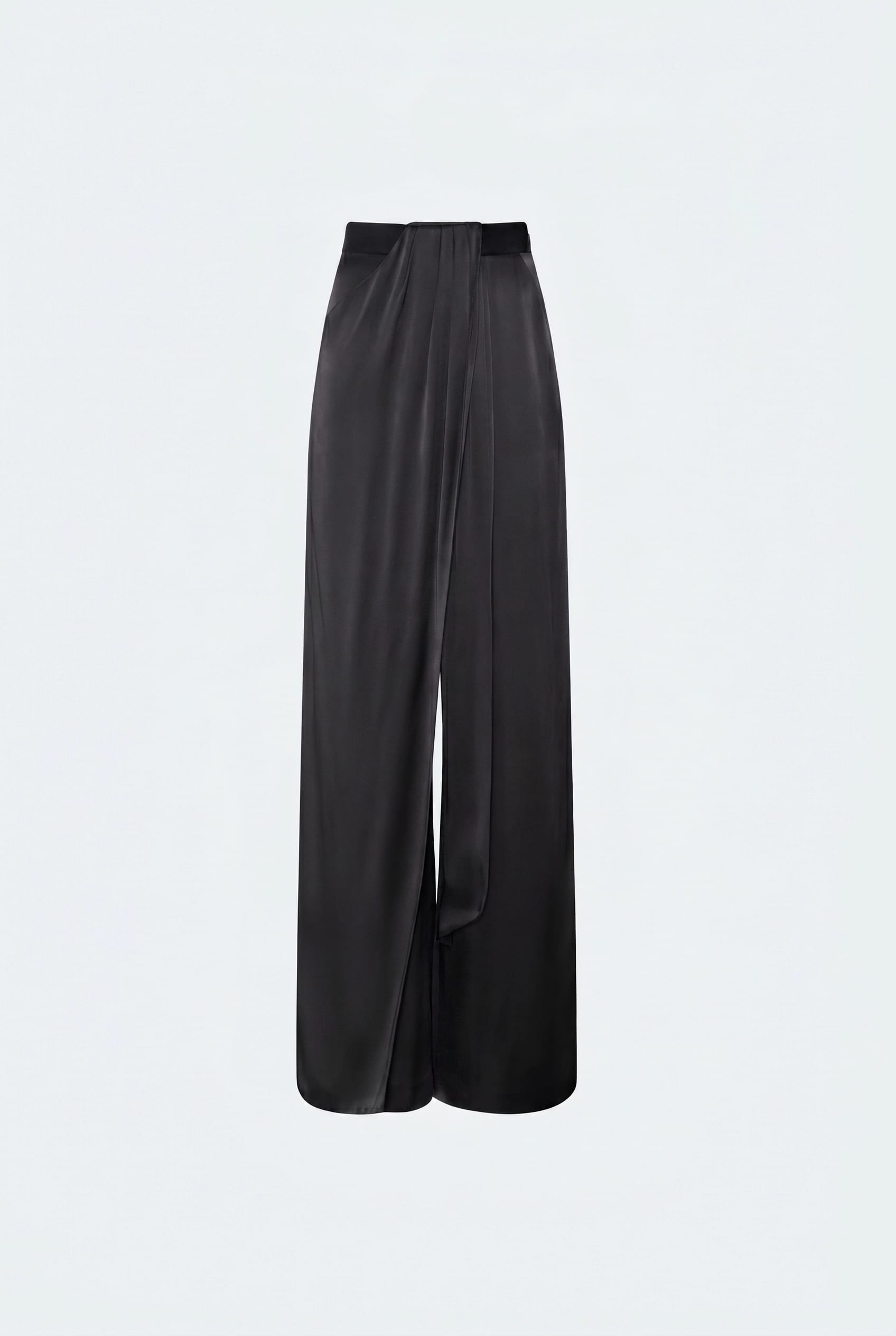 Satin Draped Relaxed Pant - LAPOINTE