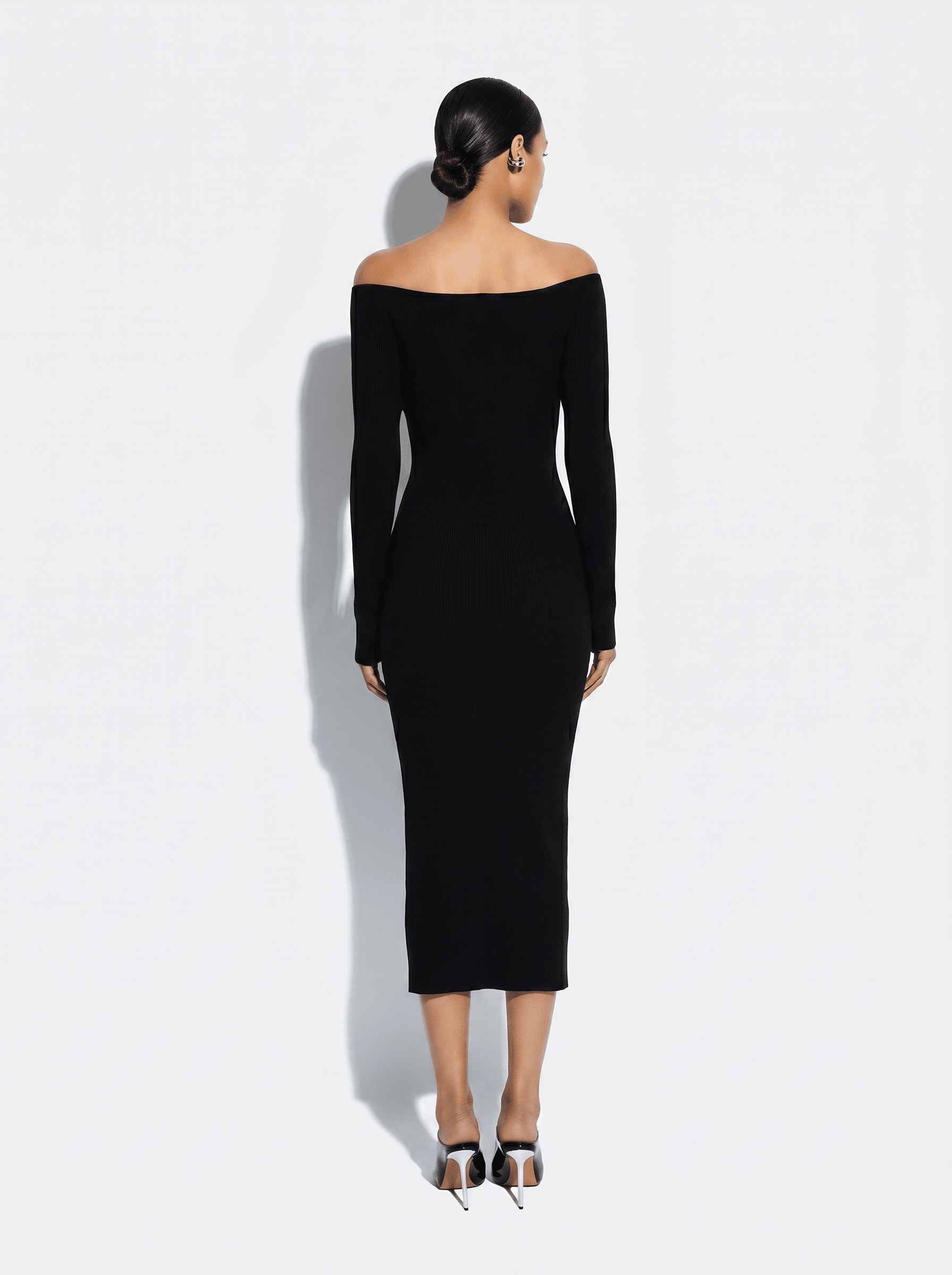 Matte Viscose Cross Front Dress - LAPOINTE