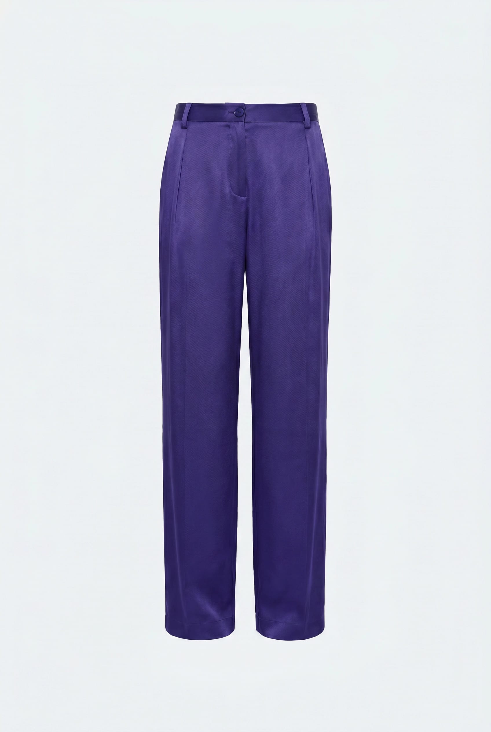 Satin Relaxed Pleated Pant