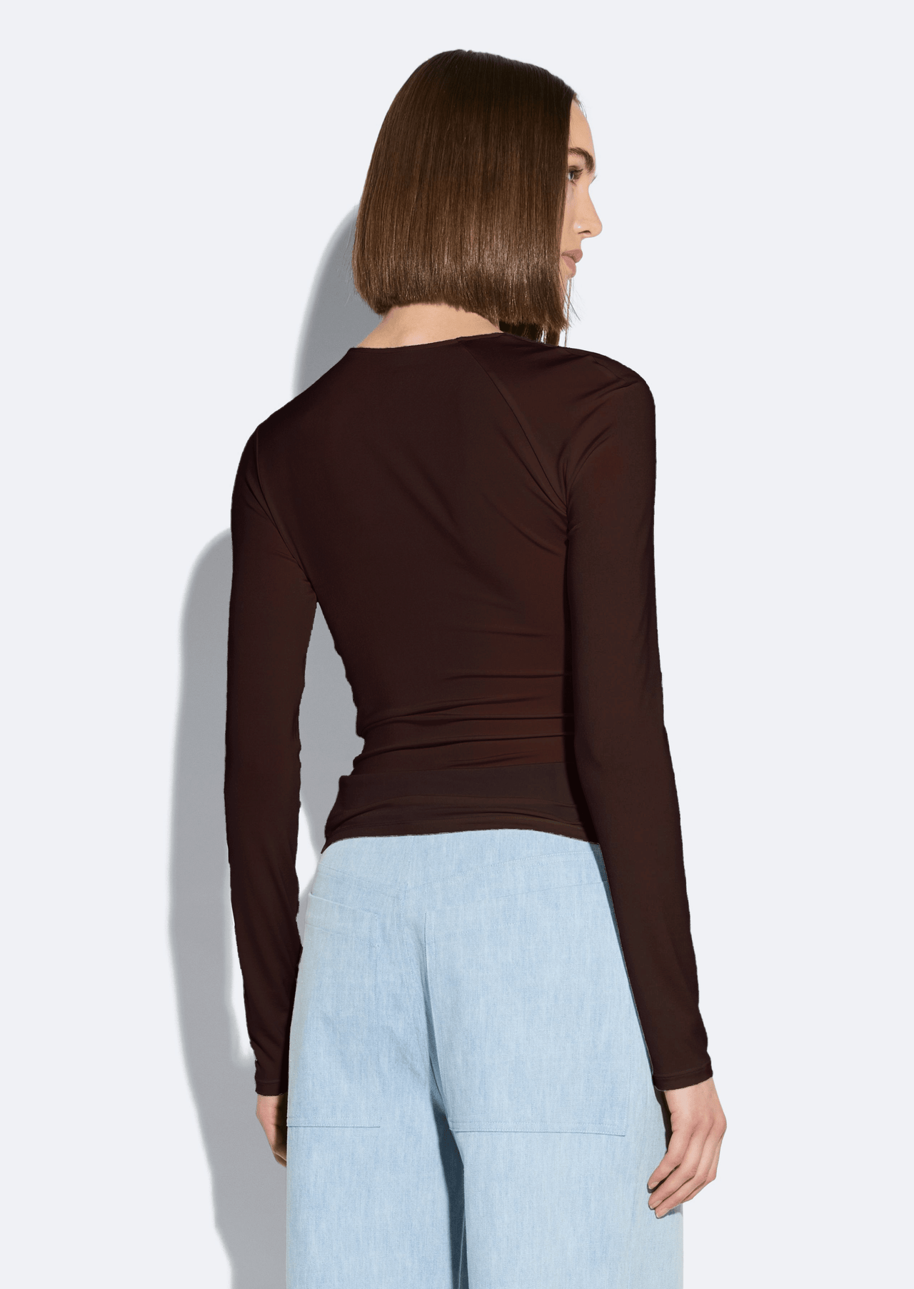 Jersey Asymmetrical Ruched Top