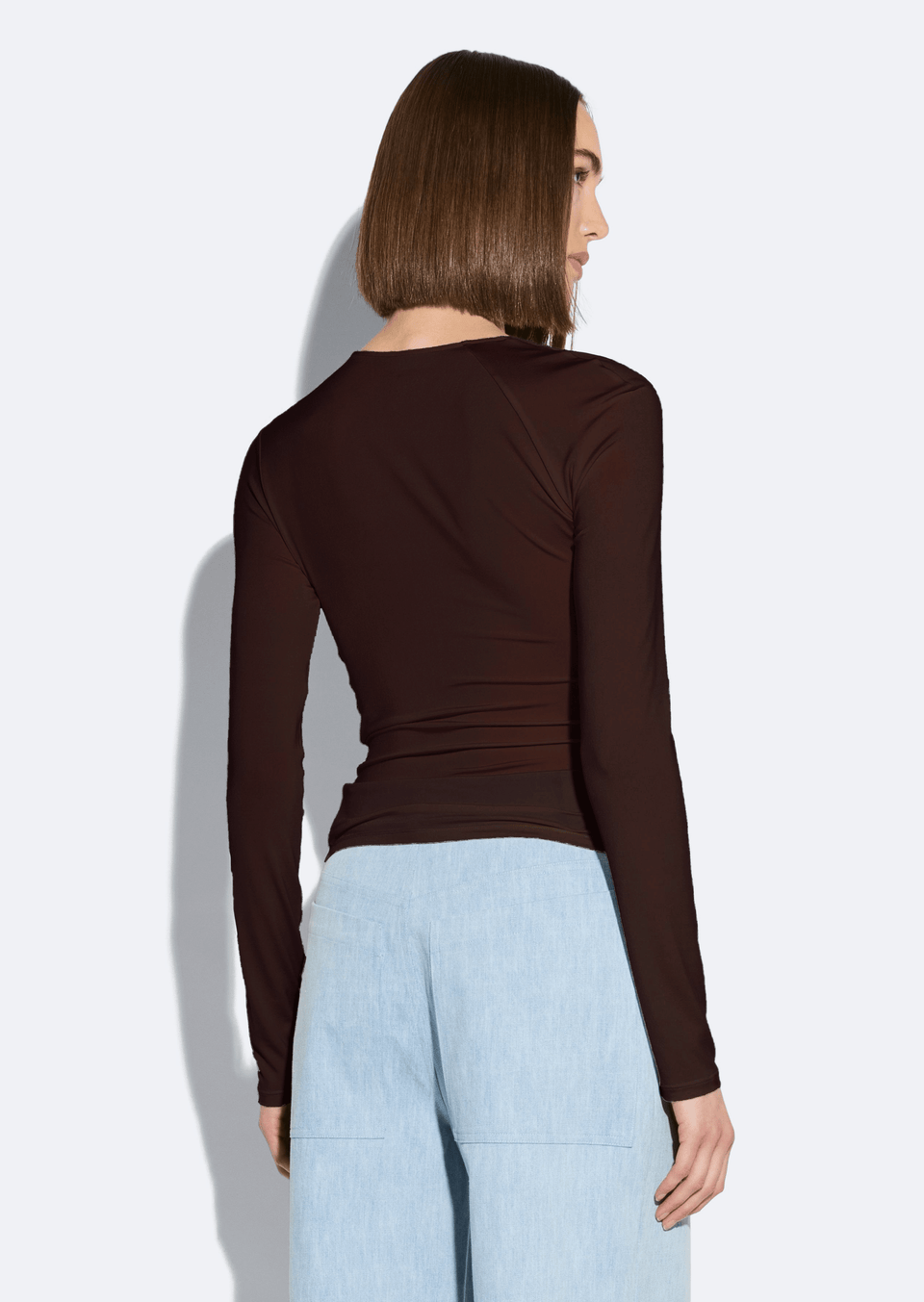 Jersey Asymmetrical Ruched Top