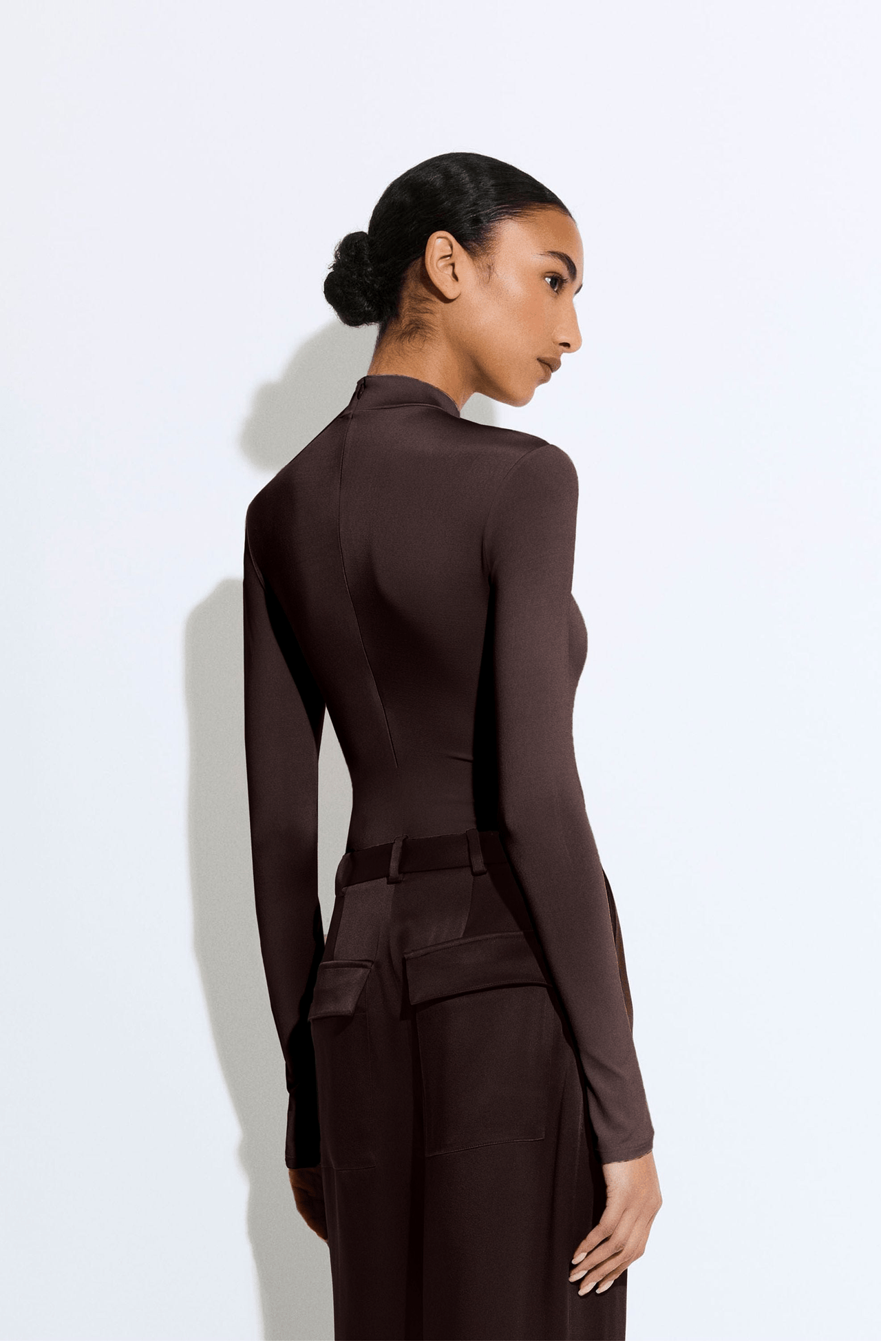 Jersey Mock Neck Bodysuit