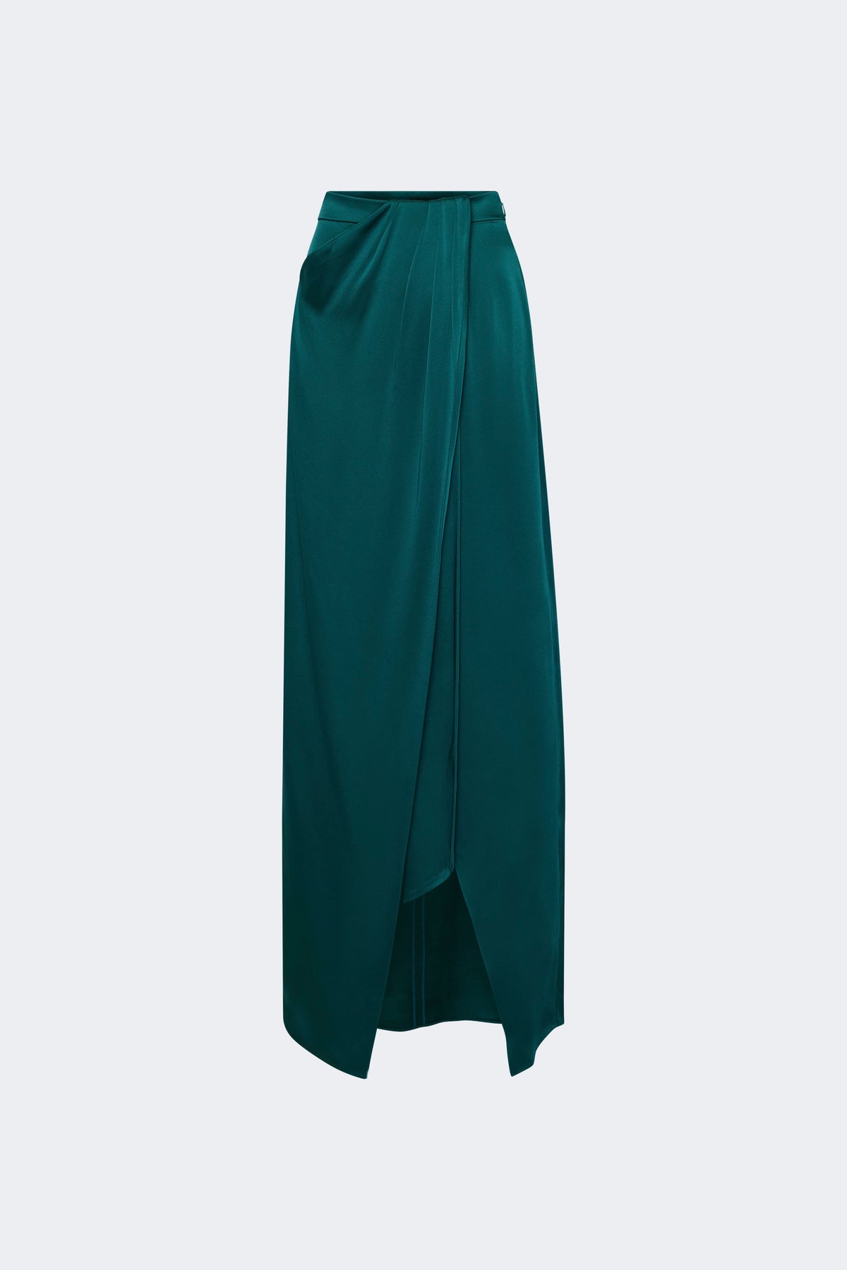 Satin Wrap Maxi Skirt