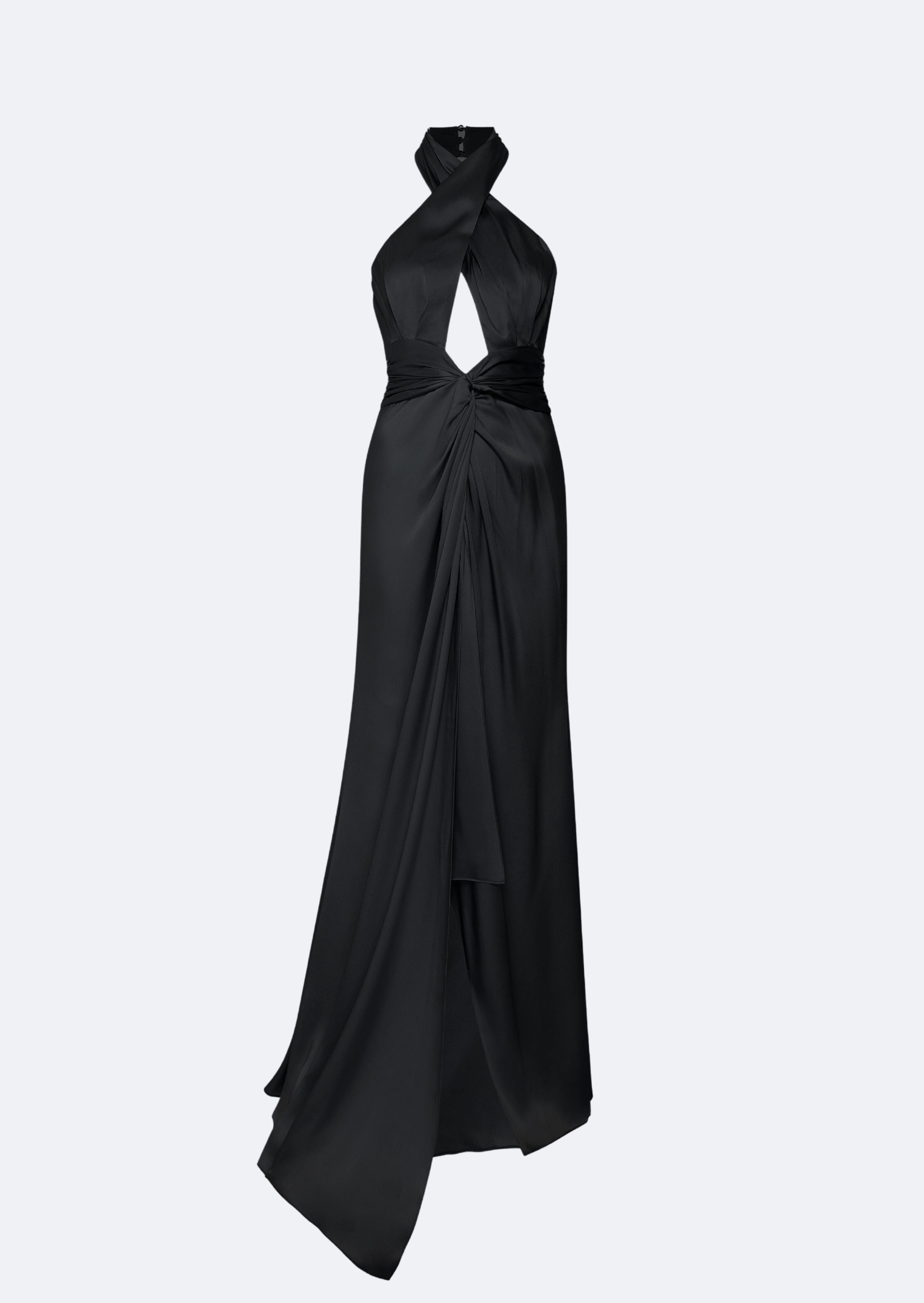 Satin Halter Gown