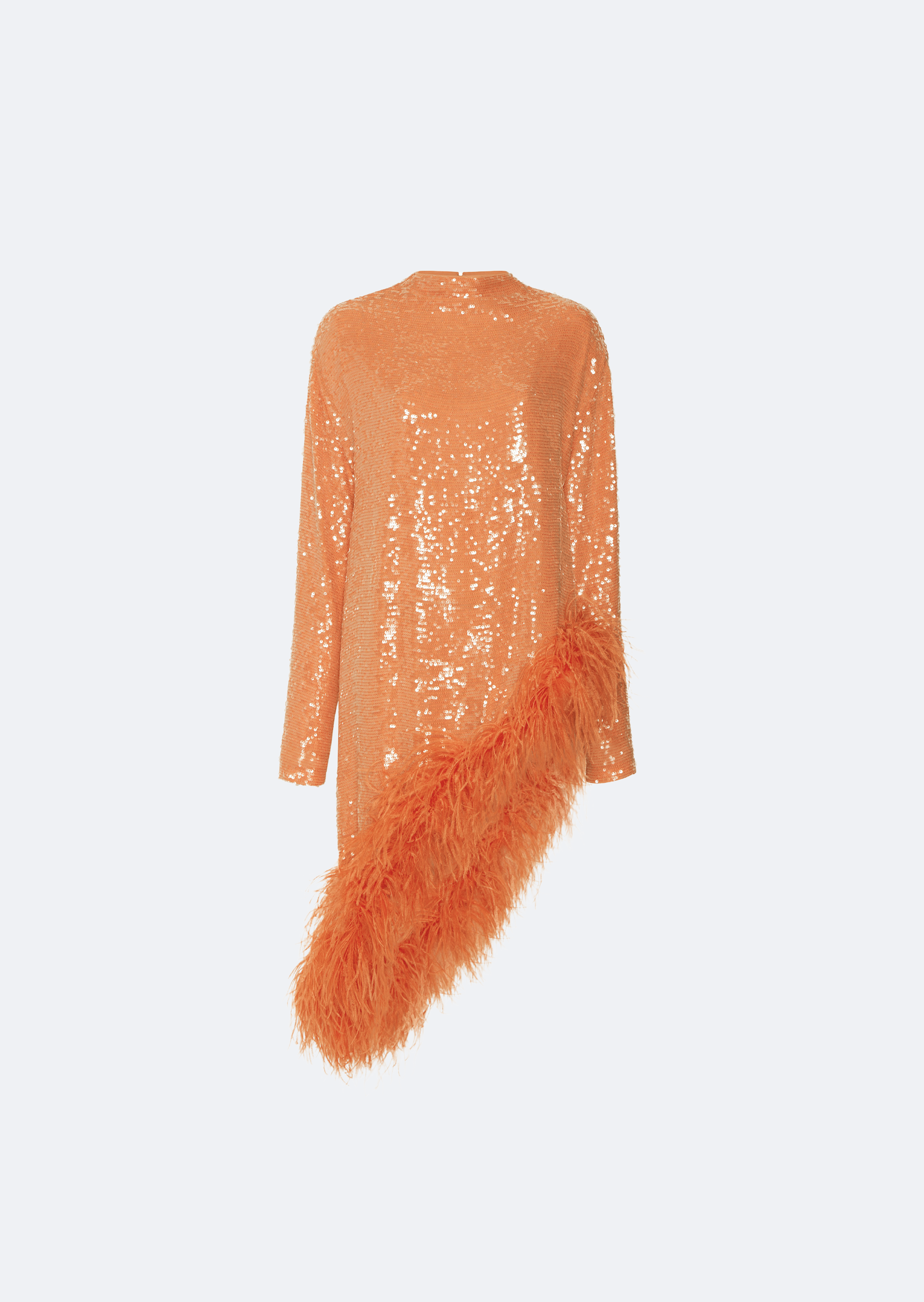 Sequin Asymmetric Feather Tunic - LAPOINTE