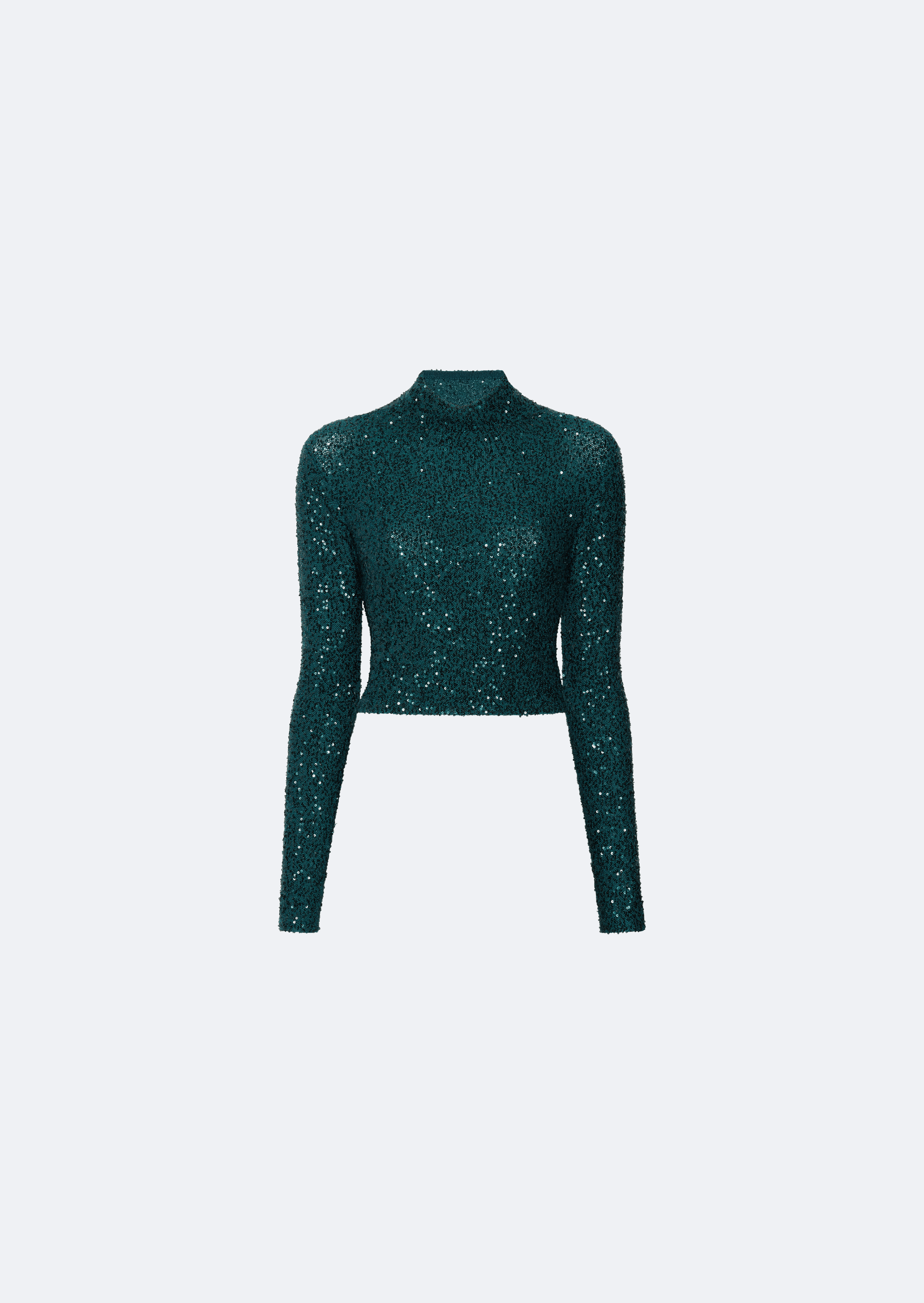 Cashmere Sequin Cropped Top - LAPOINTE